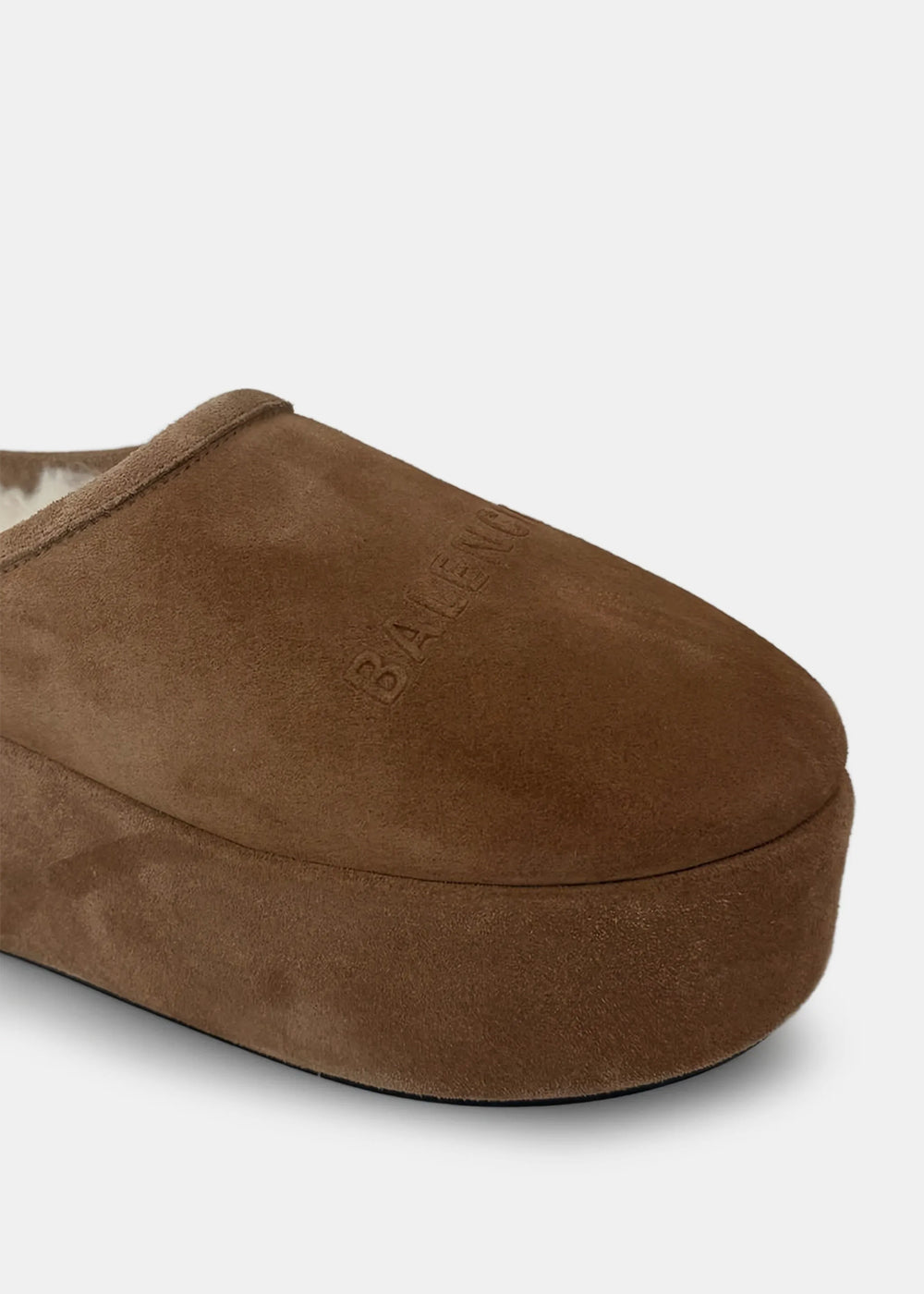 Оригінальна Brown Alaska Platform Slide Balenciaga – вид ззаду