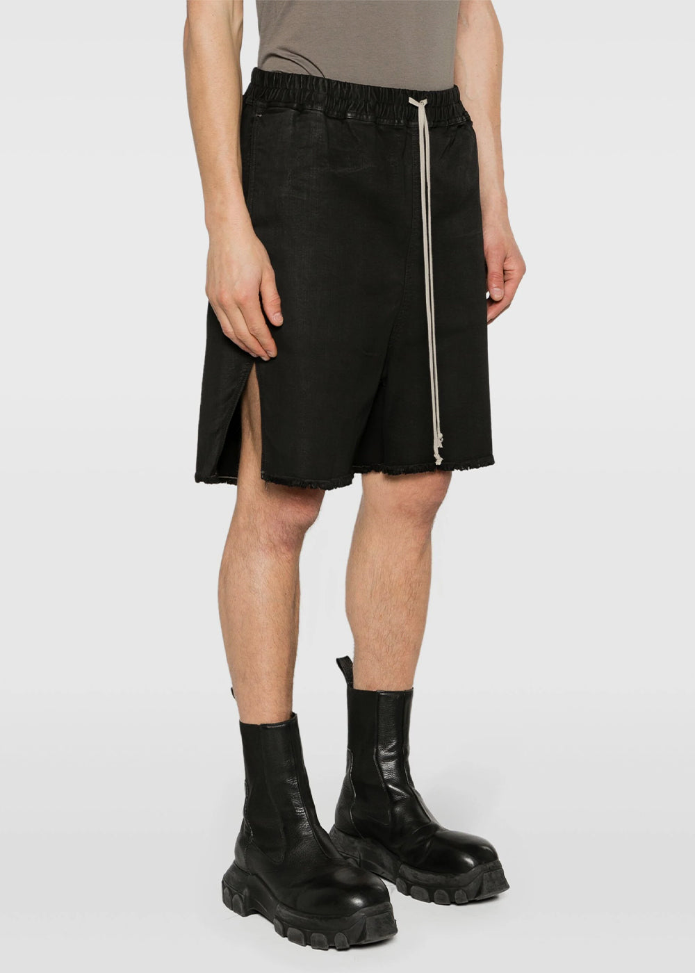 Black Wax Denim Shorts Rick owens оригінал – Купити в Україні – детальний вид