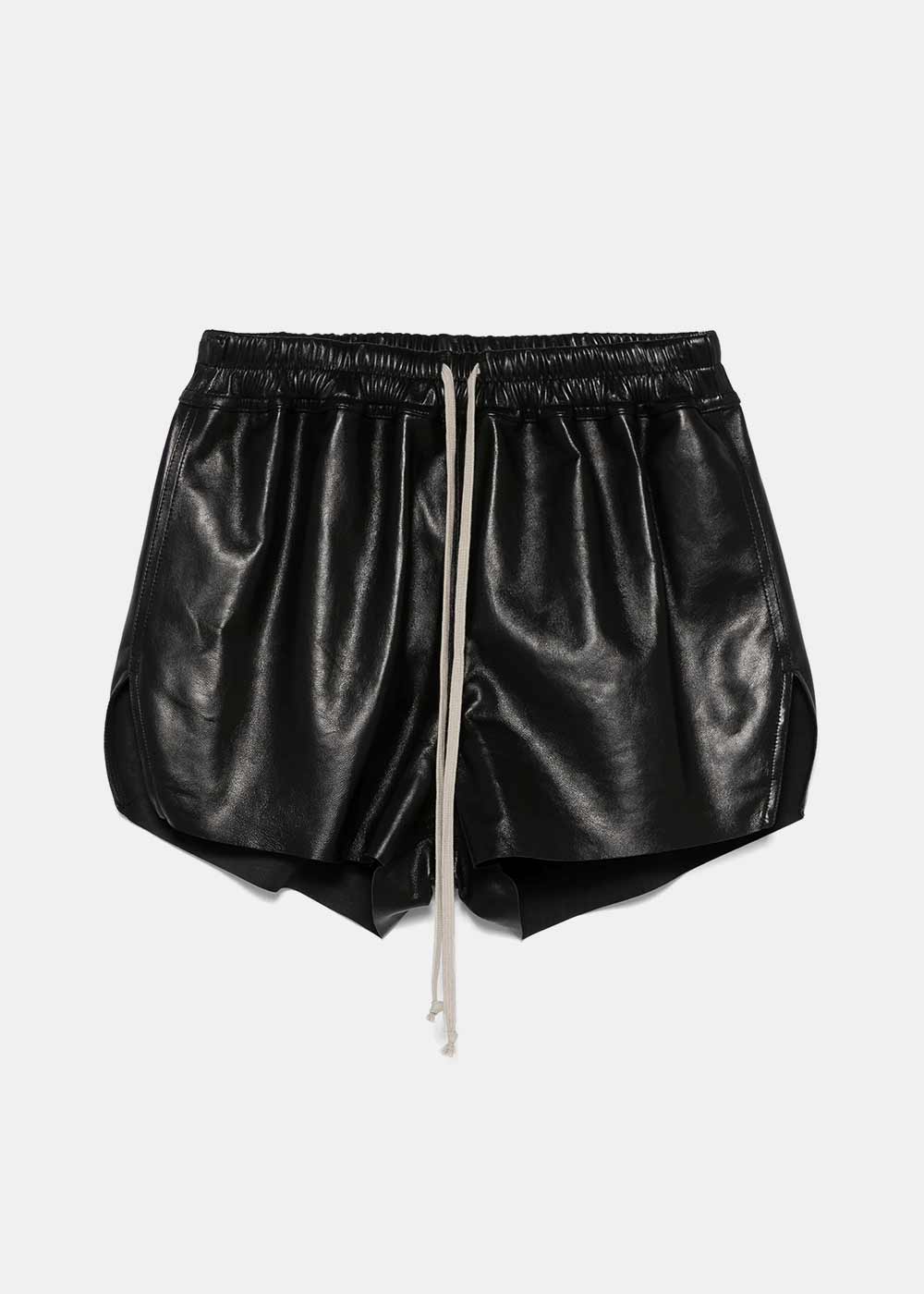 Black Leather Boxers Shorts Rick owens – Гарантія оригінальності – боковий вид