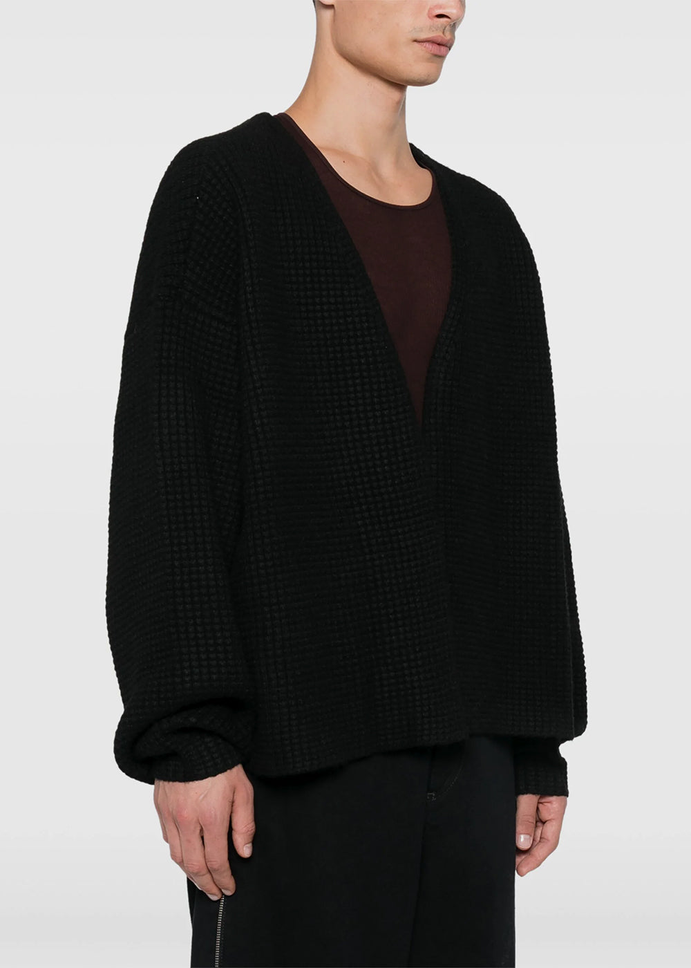 Black Heavy Waffle Cardigan Fear of god оригінал – Купити в Україні – детальний вид