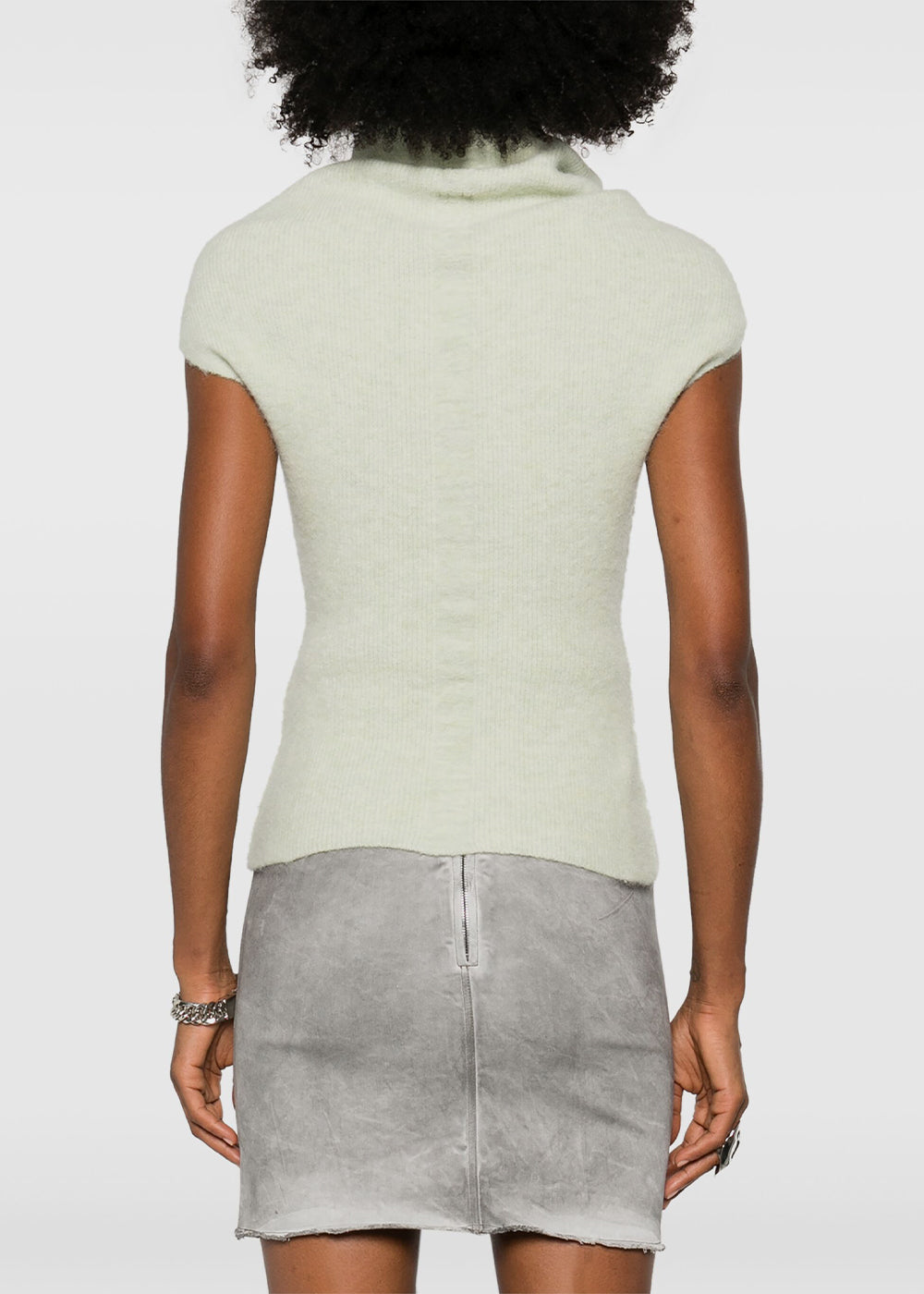 Pale Green Crater Knitted Top Rick owens – Гарантія оригінальності – збільшений вид