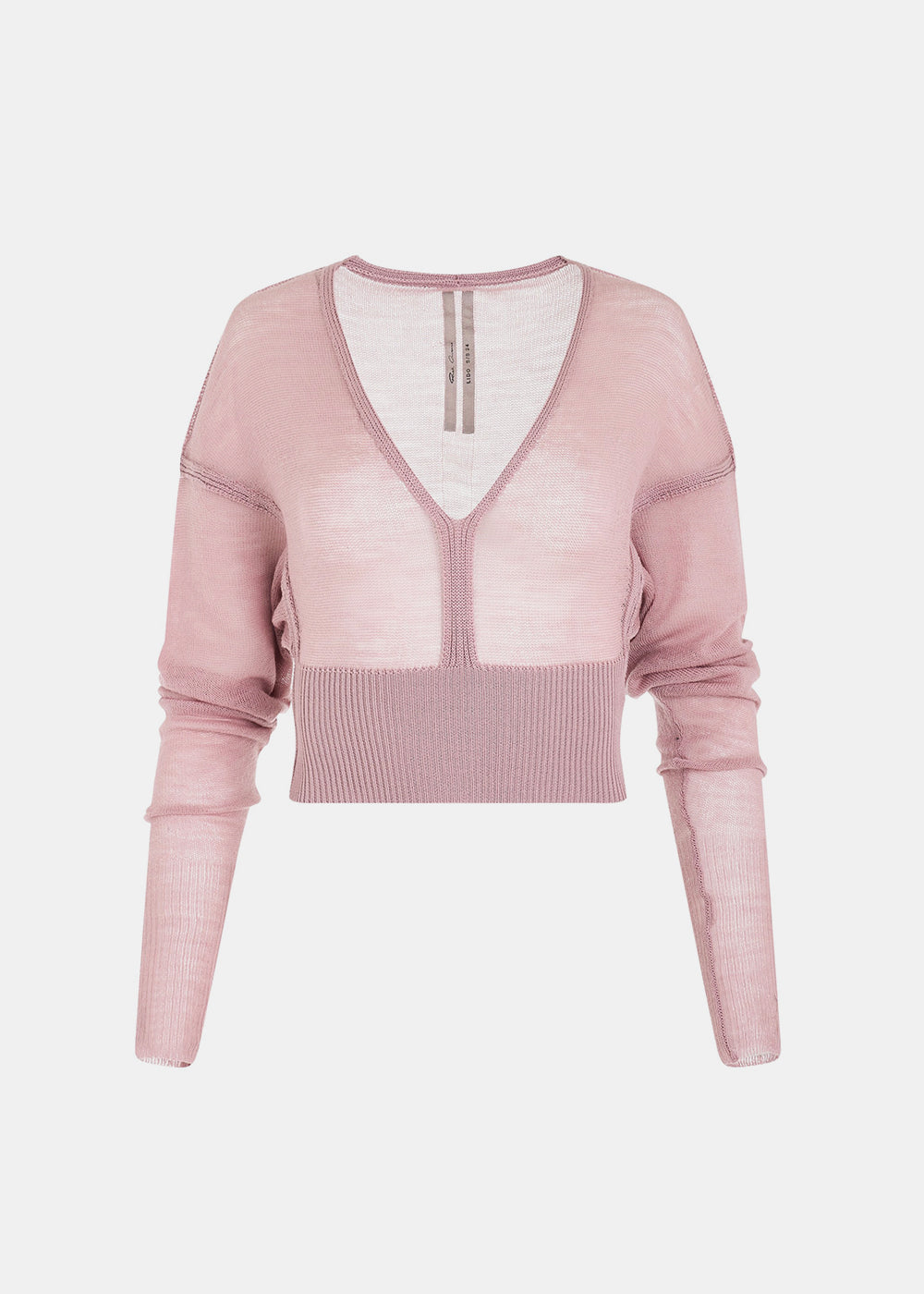Оригінальна Pink V-Neck Sweater Rick owens – боковий вид
