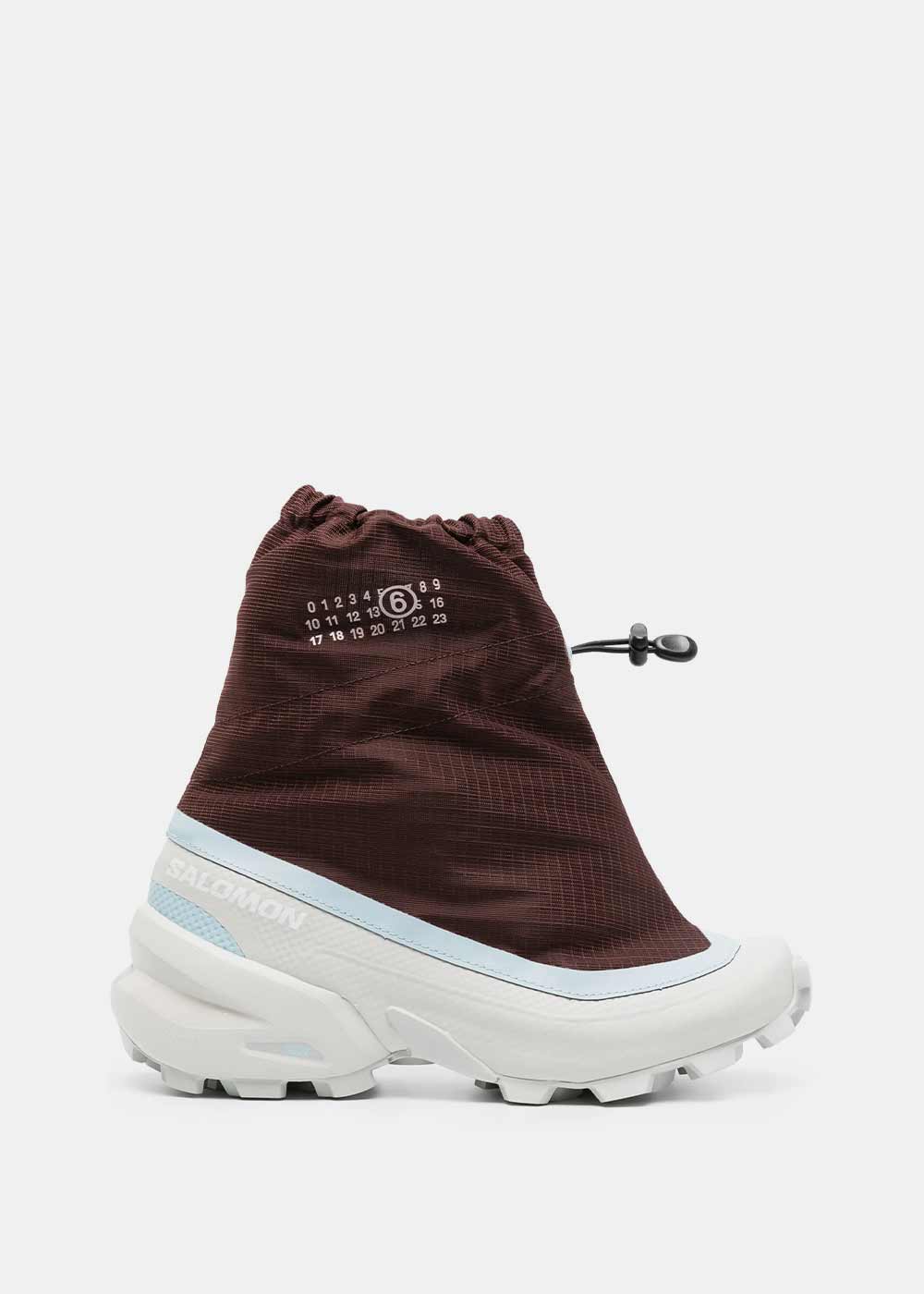 Оригінальна Brown & White Salomon Edition Cross Sneakers Maison margiela – боковий вид