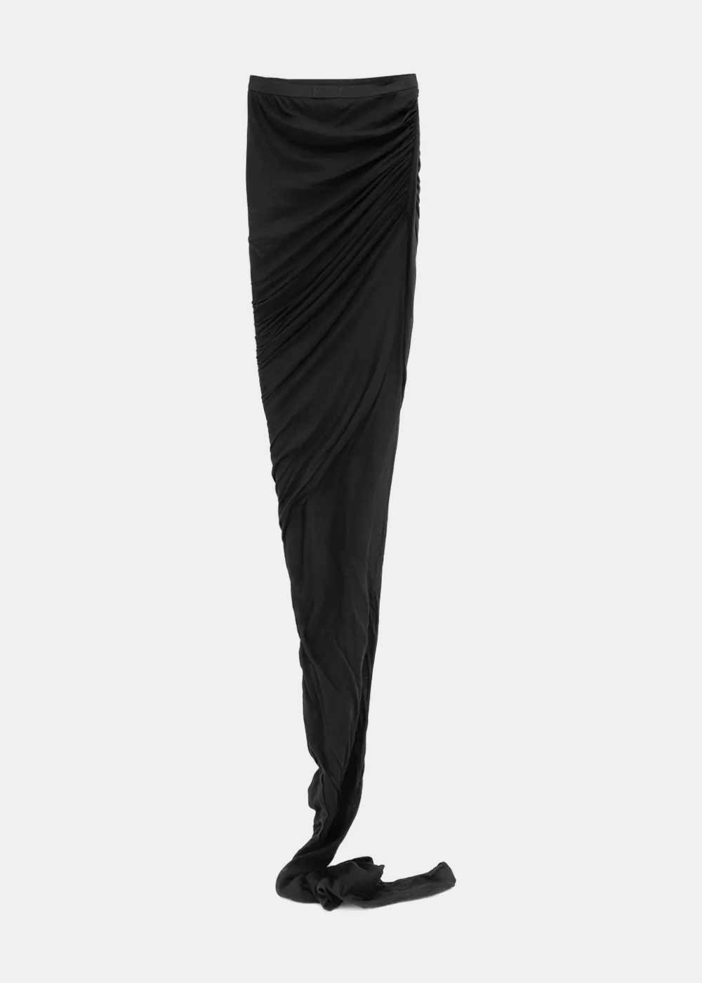 Black Edfu Skirt Rick owens – Гарантія оригінальності – вид ззаду