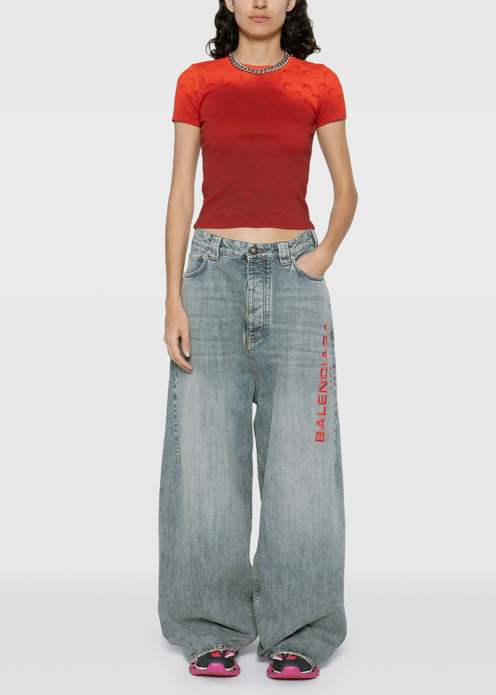 Stained Baggy Pants Balenciaga – Гарантія оригінальності – детальний вид