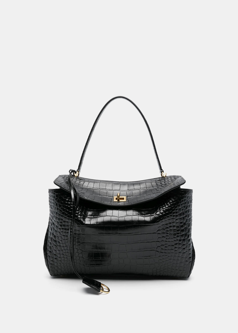 Black Rodeo Top Handle Bag M Balenciaga оригінал – Купити в Україні – боковий вид