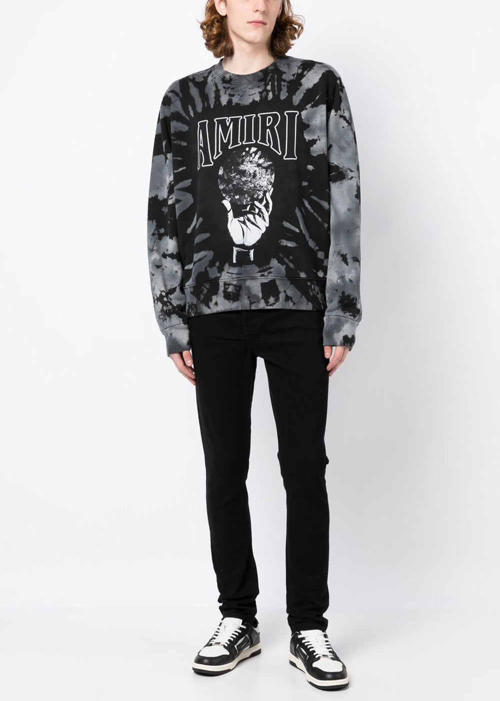 Оригінальна Black Crystal Ball Tie-Dye Sweatshirt Amiri – вид ззаду