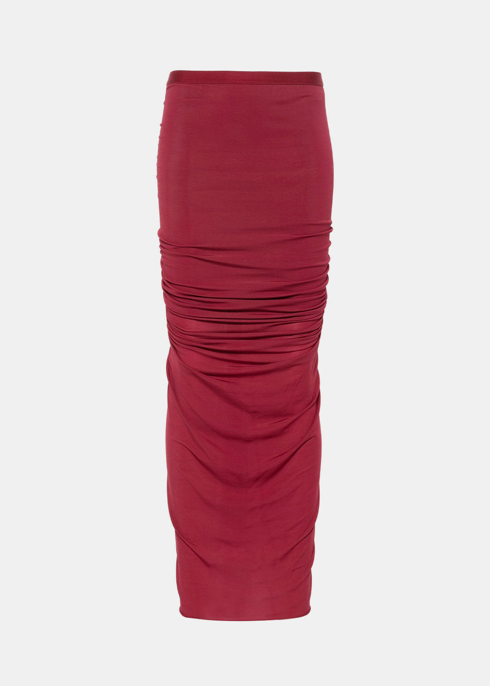 Оригінальна Cherry Shrimp Ruched-Detail Skirt Rick owens – боковий вид