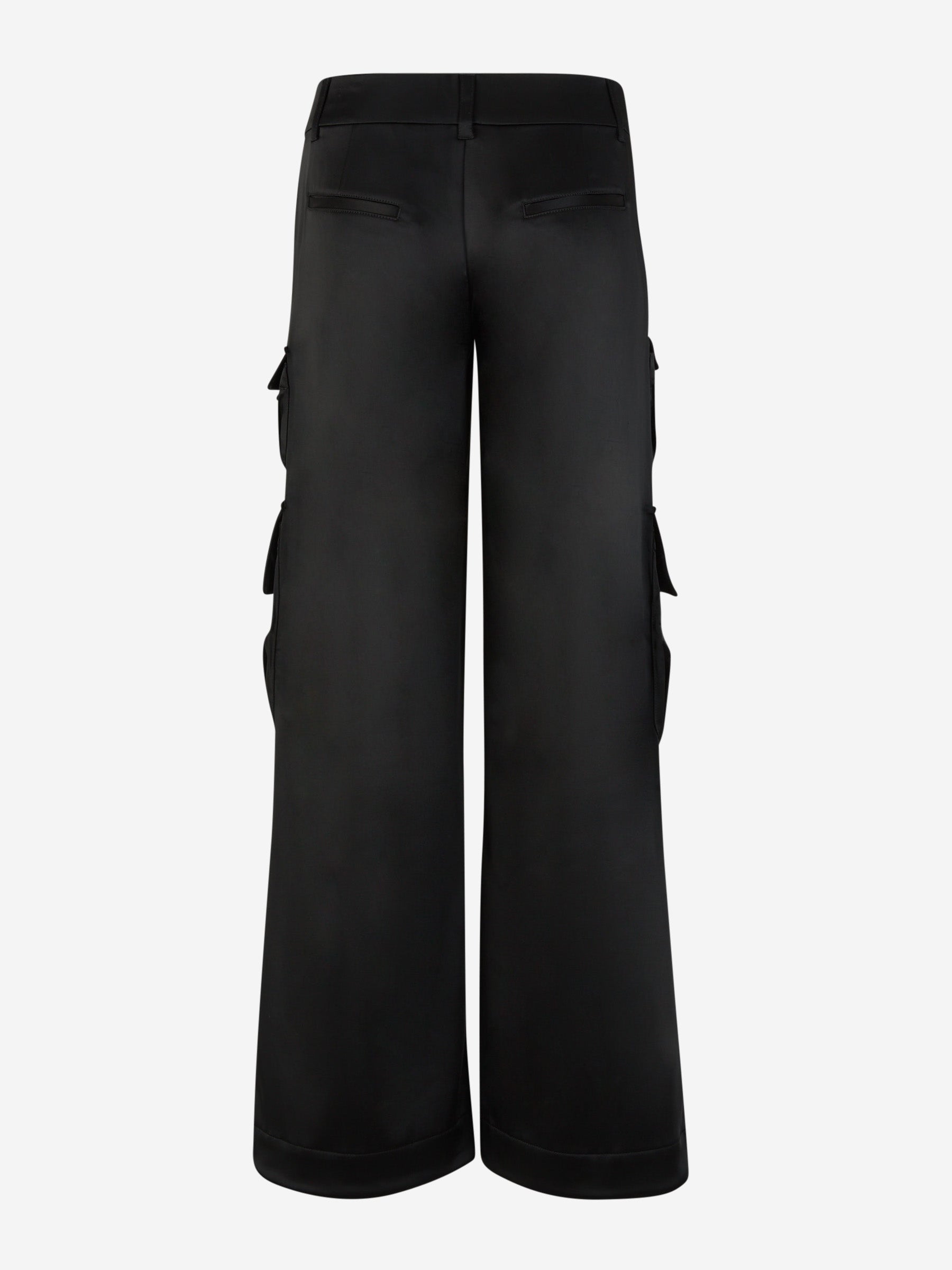 Satin Cargo Pants Off-white оригінал – Купити в Україні – збільшений вид