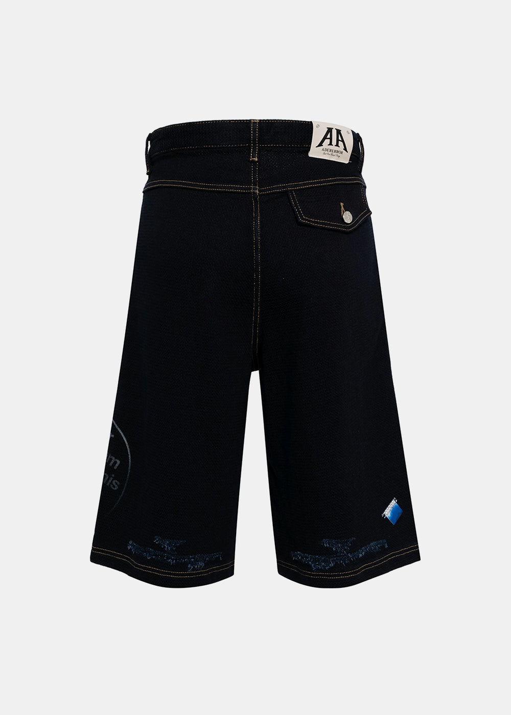 Midnight Blue Elis Denim Shorts Ader error оригінал – Купити в Україні – вид ззаду