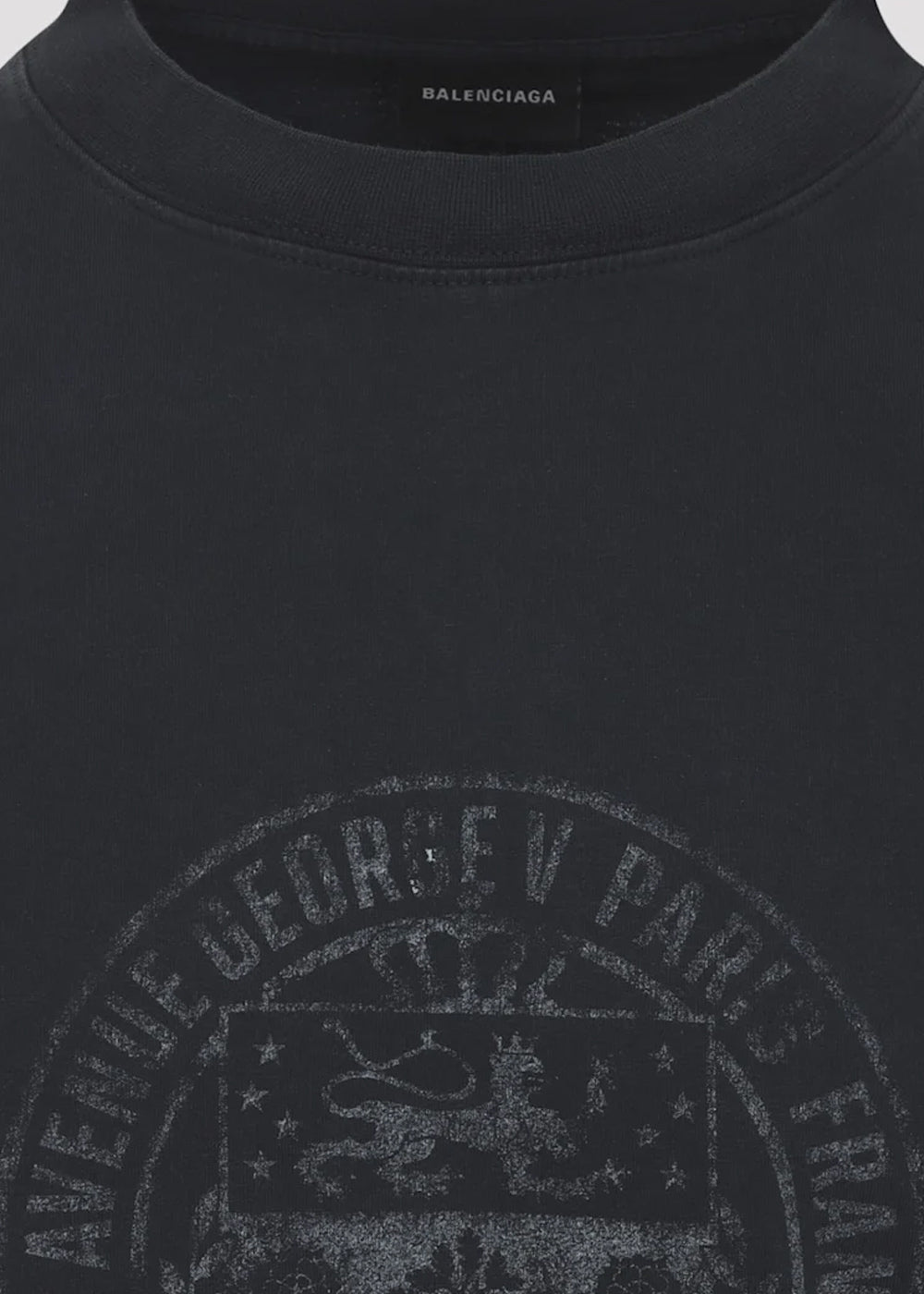 Faded Washed Black Standard T-Shirt Balenciaga оригінал – Купити в Україні – детальний вид