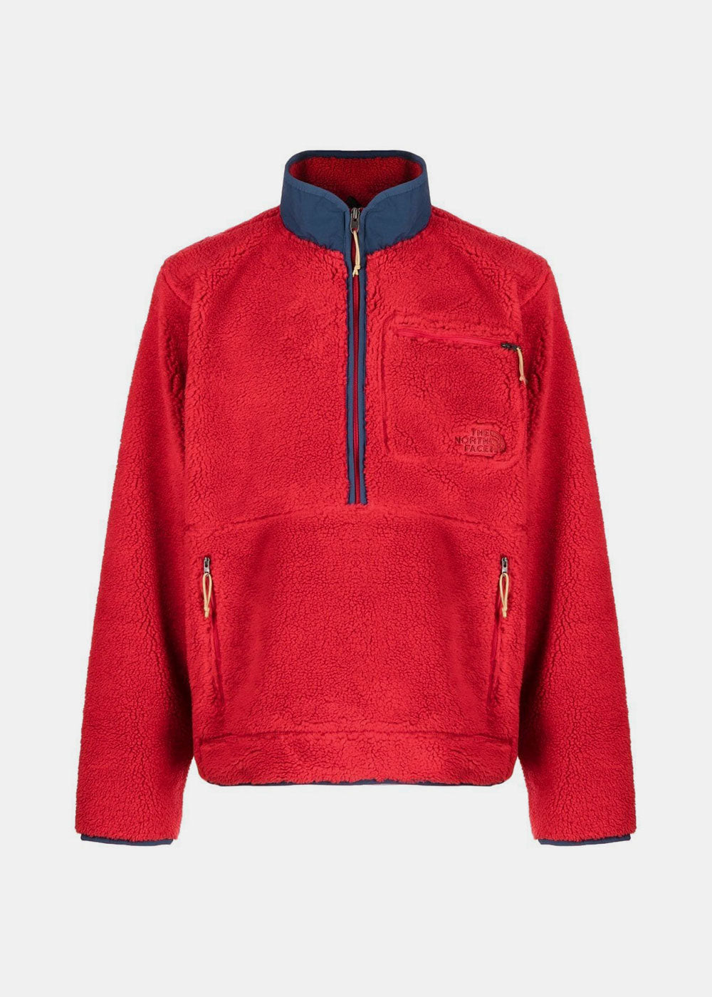 Red Extreme Pile Fleece Pullover The north face – Гарантія оригінальності – боковий вид