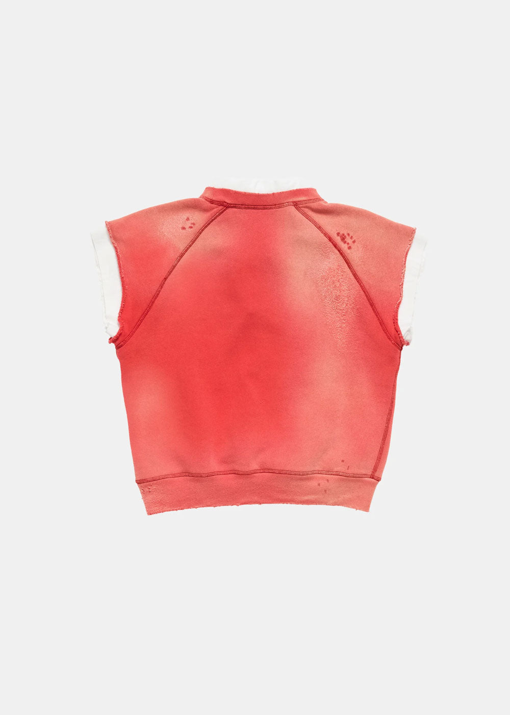 Red Fleece Logo Vest Acne studios – Гарантія оригінальності – вид ззаду