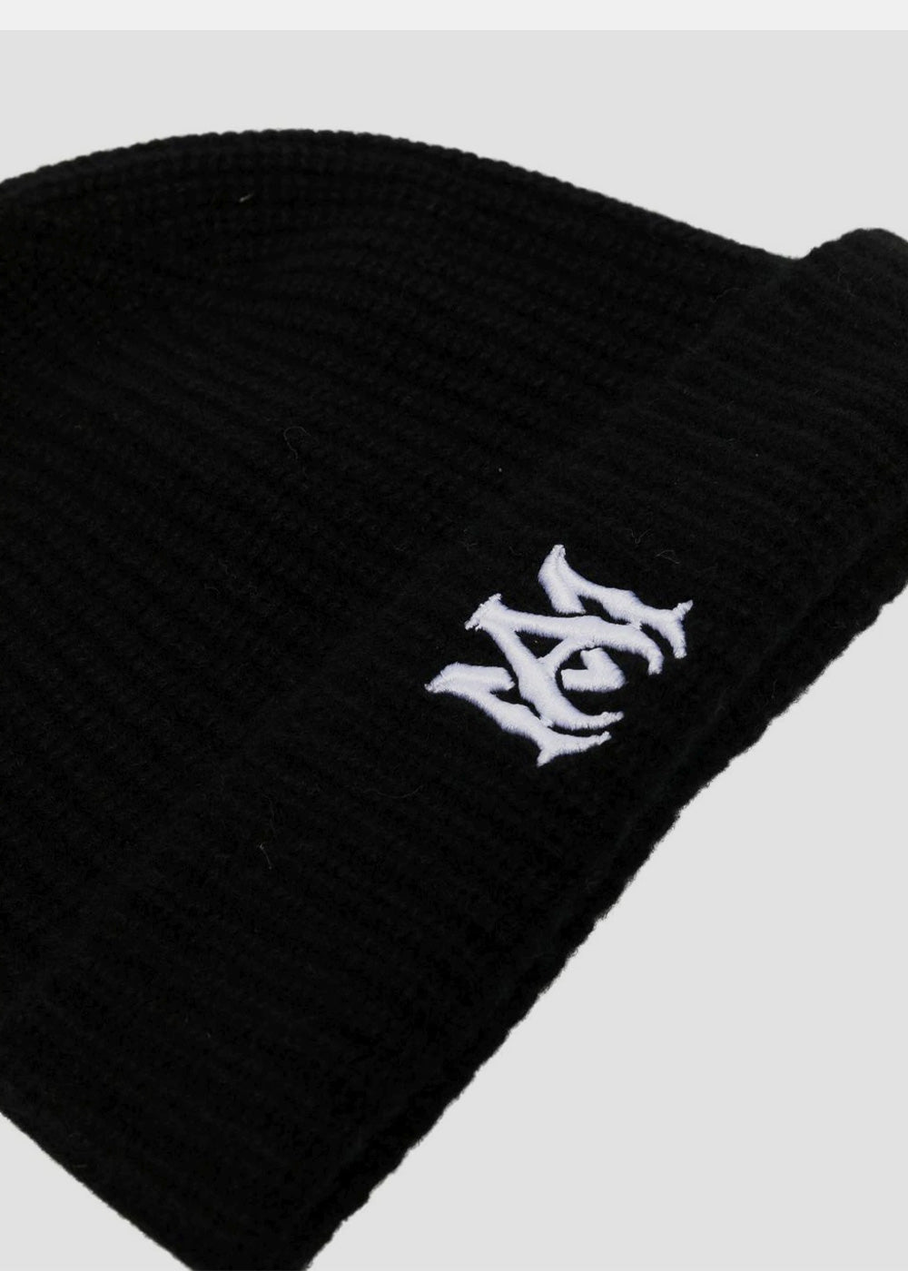Black Ma Logo-Patch Beanie Amiri оригінал – Купити в Україні – вид ззаду