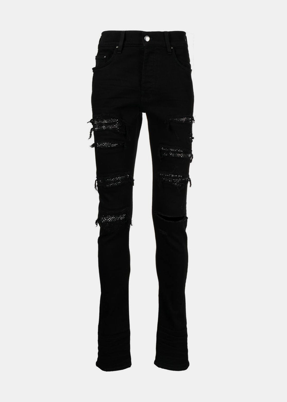 Black Crystal Thrasher Jeans Amiri оригінал – Купити в Україні – боковий вид