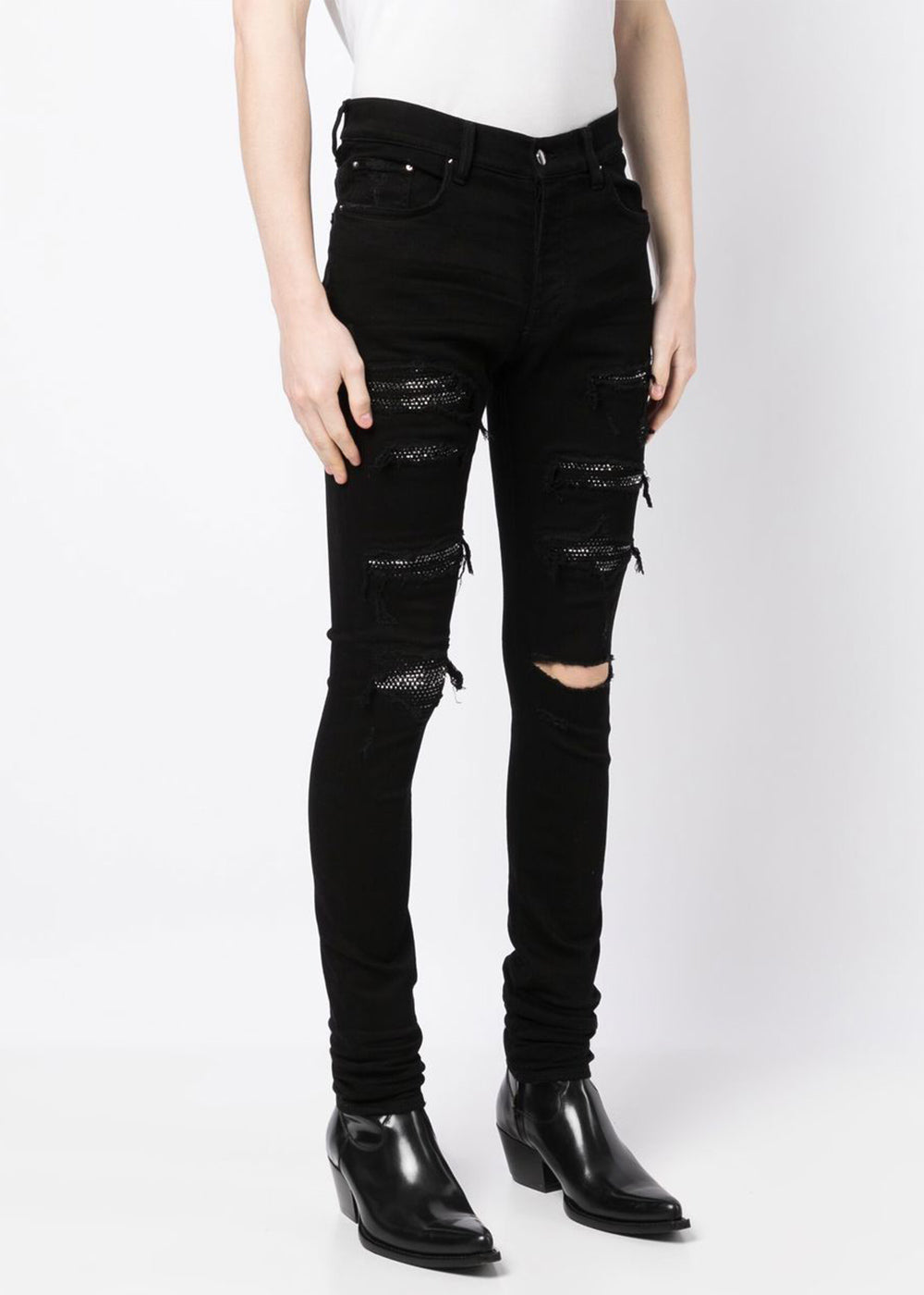 Black Crystal Thrasher Jeans Amiri оригінал – Купити в Україні – детальний вид