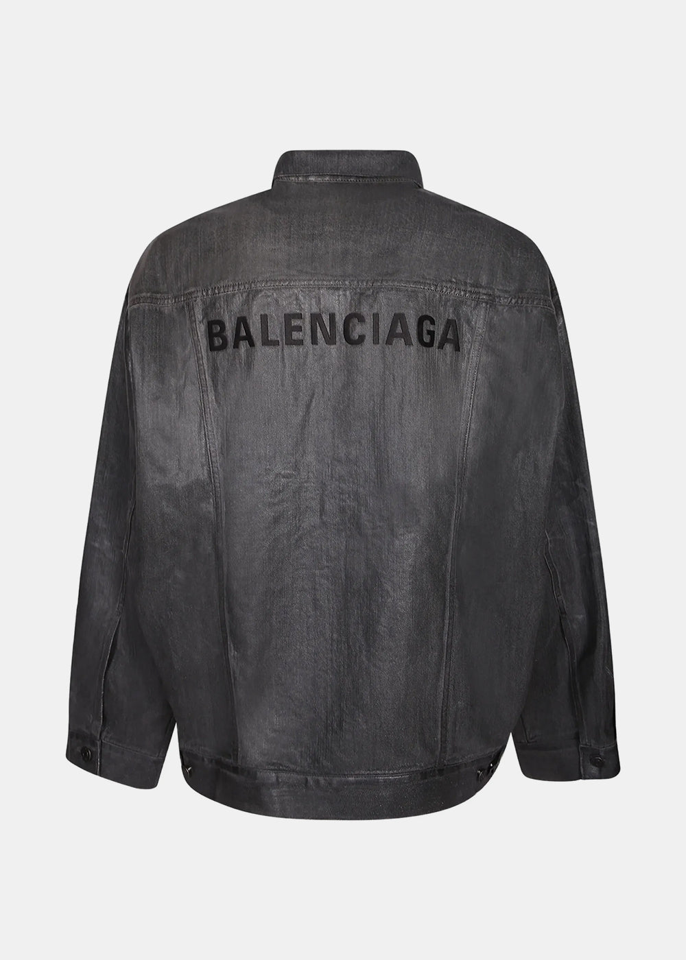 Light Heather Grey Denim Jacket Balenciaga оригінал – Купити в Україні – вид ззаду