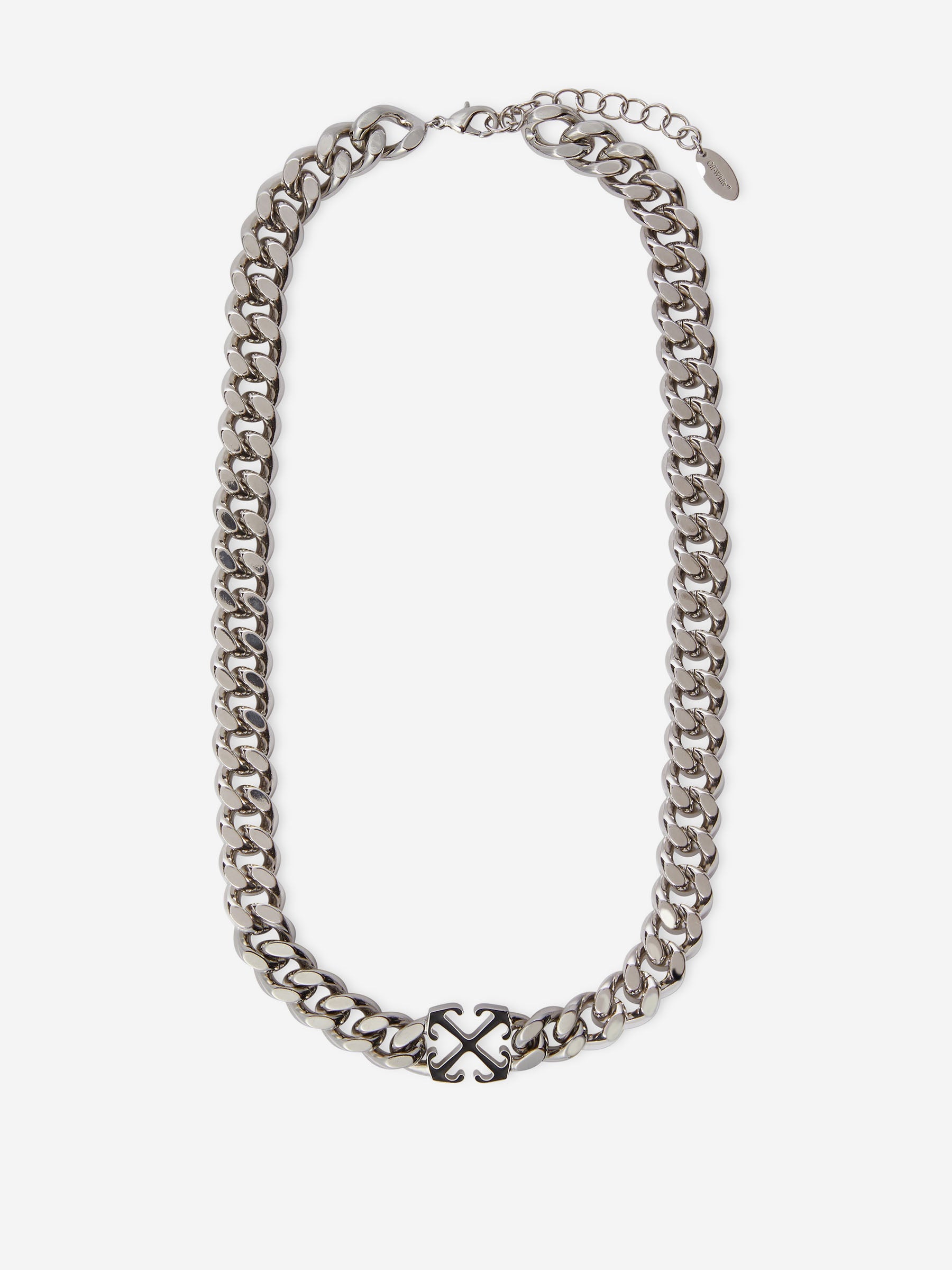 Оригінальна Logo Chain Necklace Off-white – боковий вид