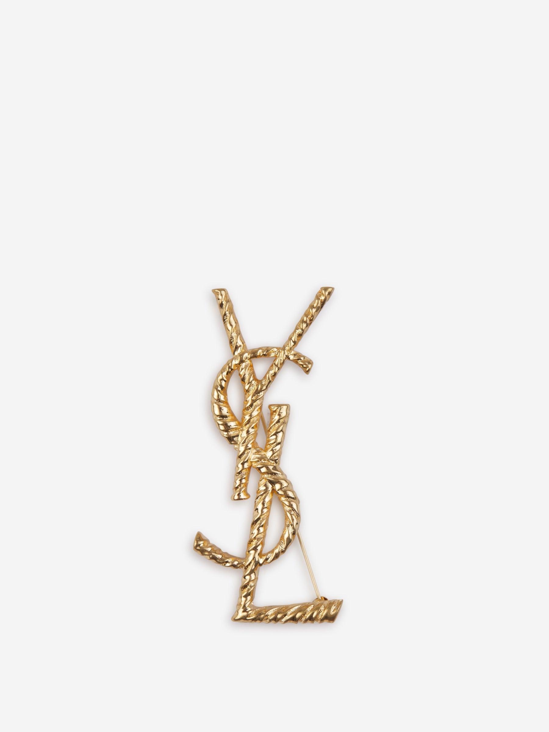 Оригінальна Cassandre Logo Brooch Saint laurent – боковий вид