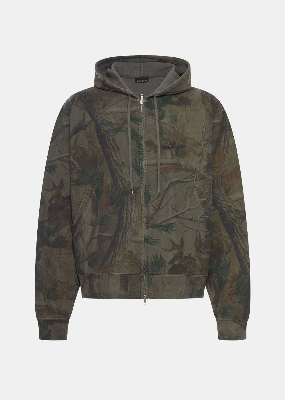 Forest Green Sports Logo A13 Camo Hoodie Balenciaga – Гарантія оригінальності – боковий вид