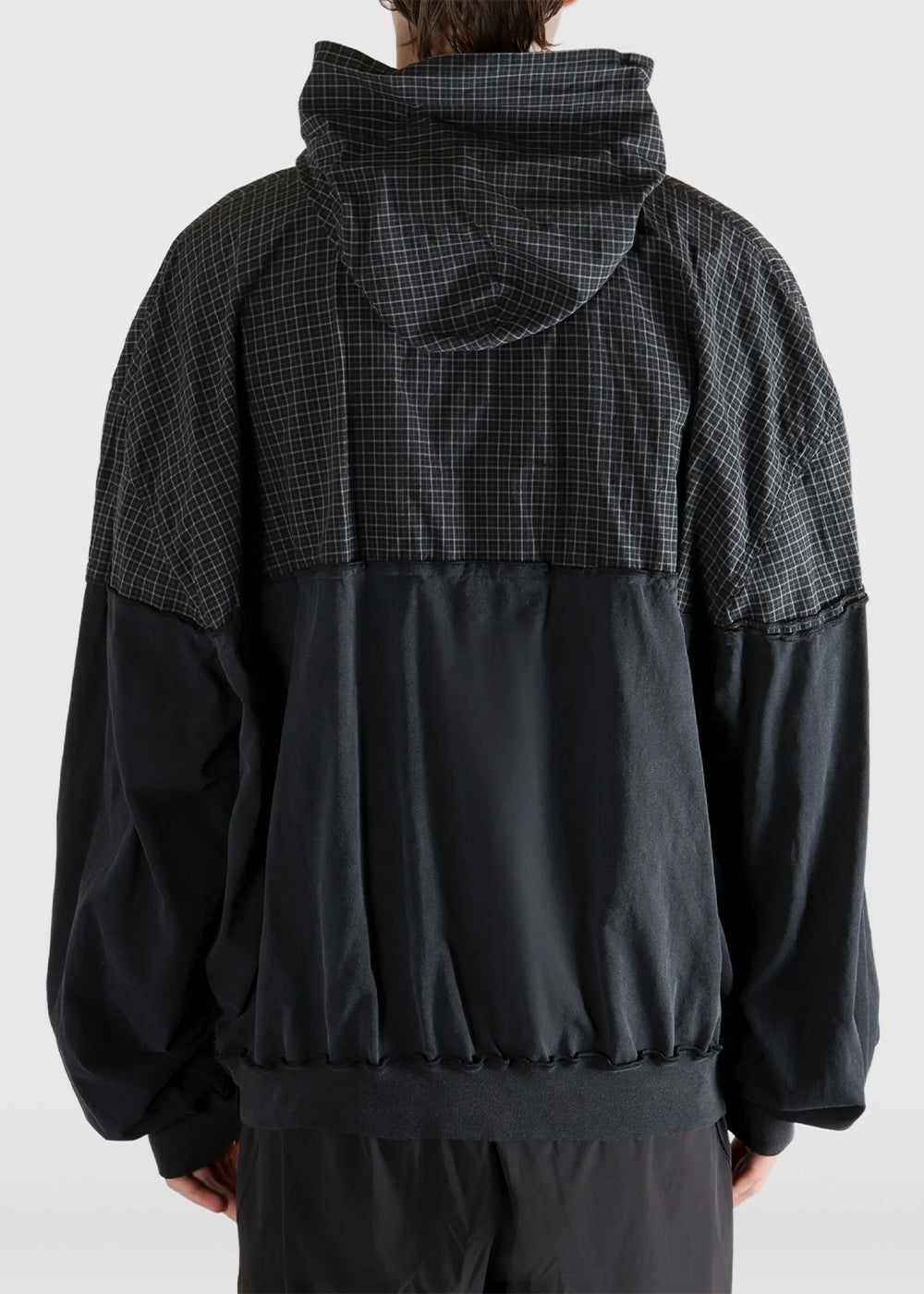 Оригінальна Black Patched Hooded Shirt Balenciaga – збільшений вид