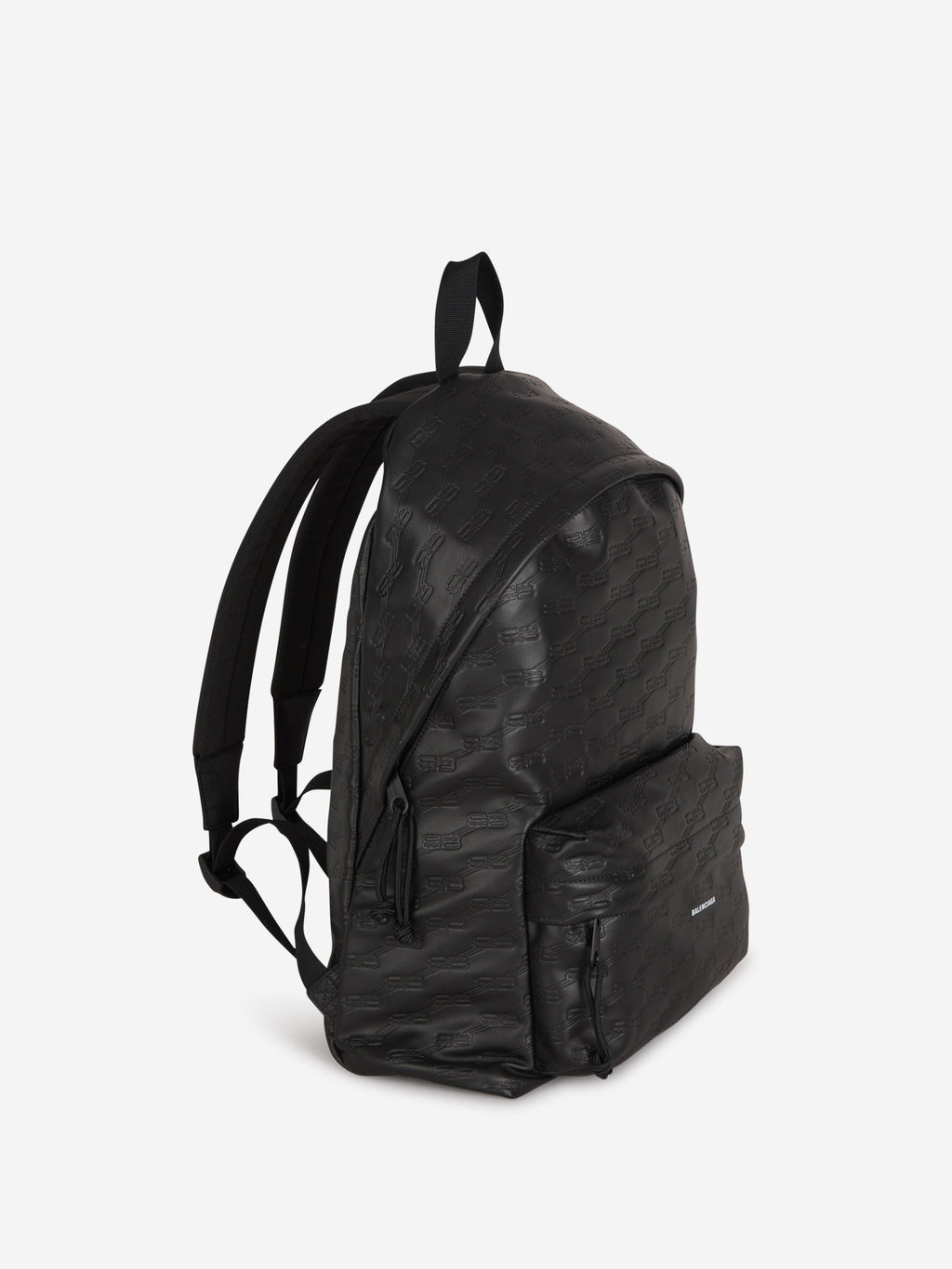 Monogram Bb Leather Backpack Balenciaga оригінал – Купити в Україні – вид ззаду