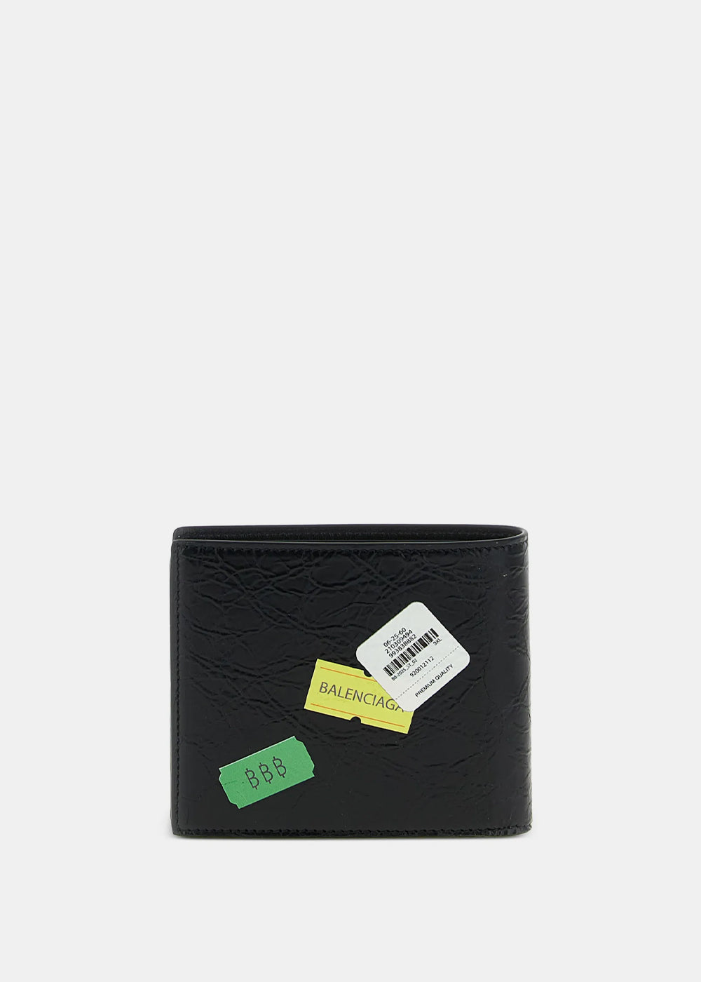 Black Stickers Printed Wallet Balenciaga – Гарантія оригінальності – вид ззаду