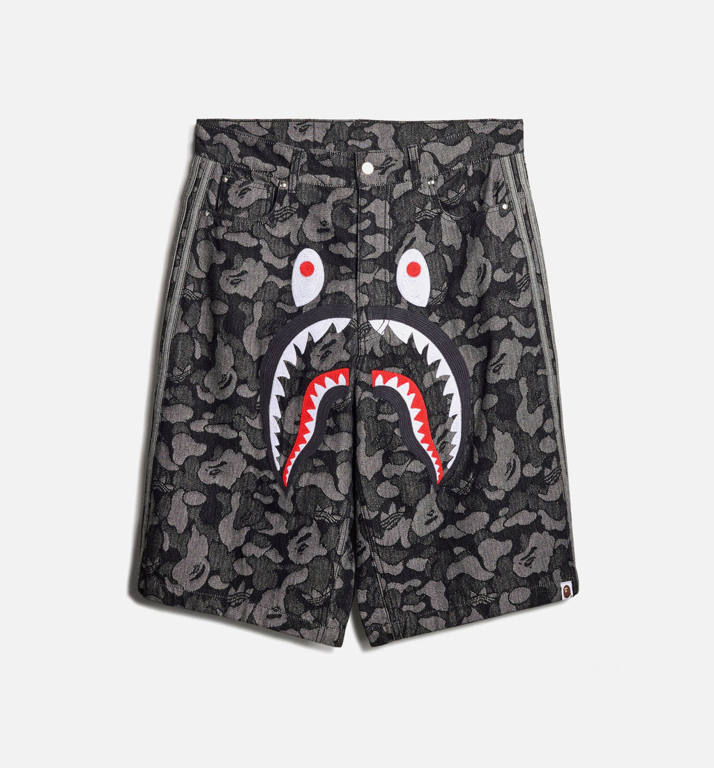 Bape Shark Denim Mens Short Adidas оригінал – Купити в Україні – боковий вид