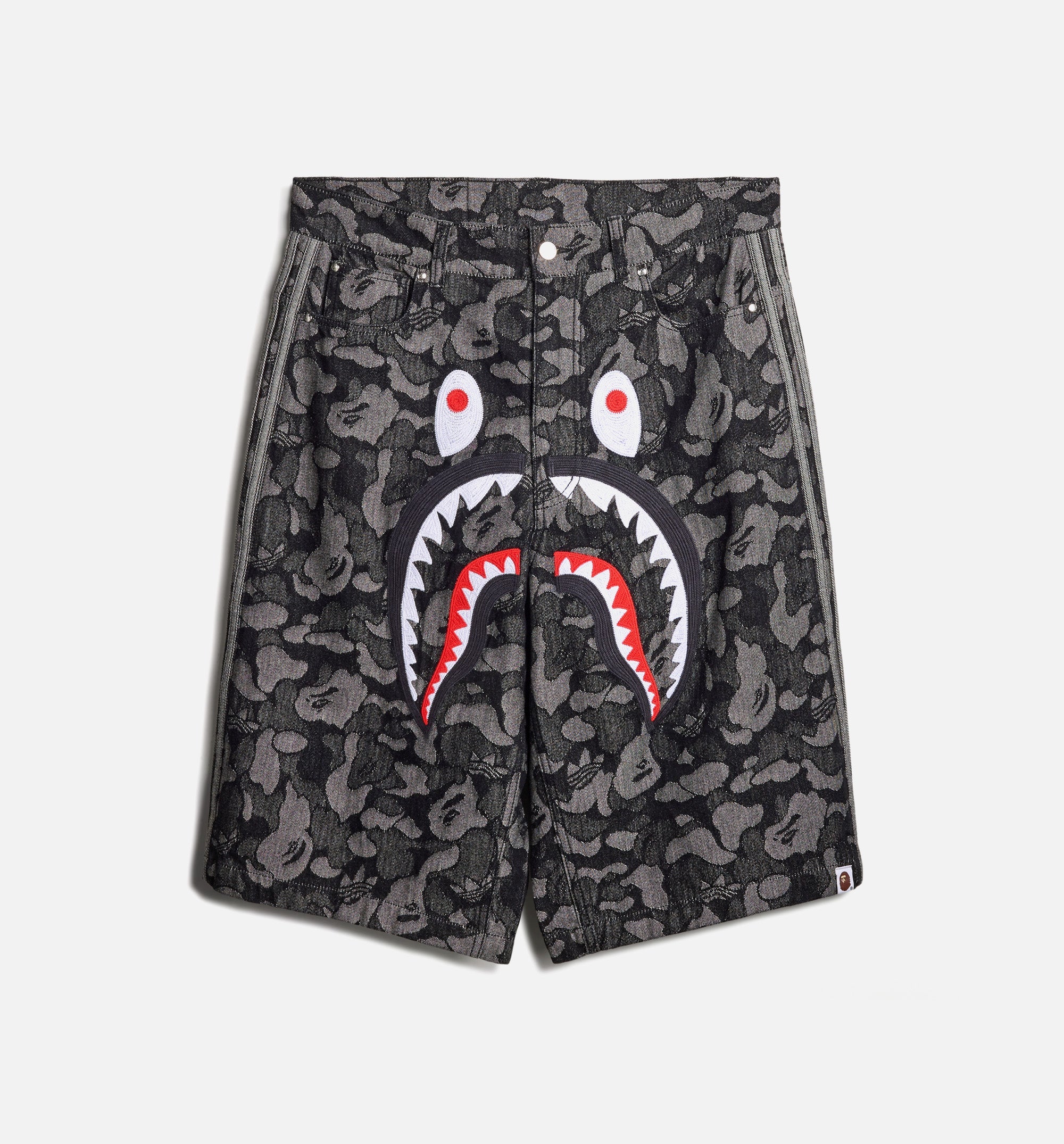 Bape Shark Denim Mens Short Adidas оригінал – Купити в Україні – боковий вид - ADIDAS