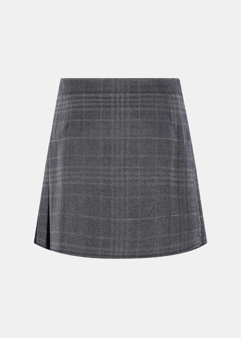 Grey Pleated Mini Skirt Balenciaga оригінал – Купити в Україні – вид ззаду
