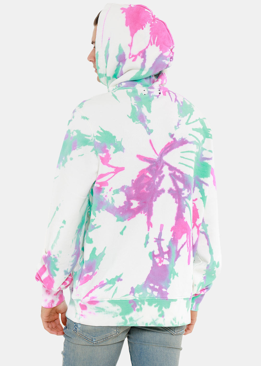 Оригінальна White Core Logo Tie Dye Hoodie Amiri – детальний вид