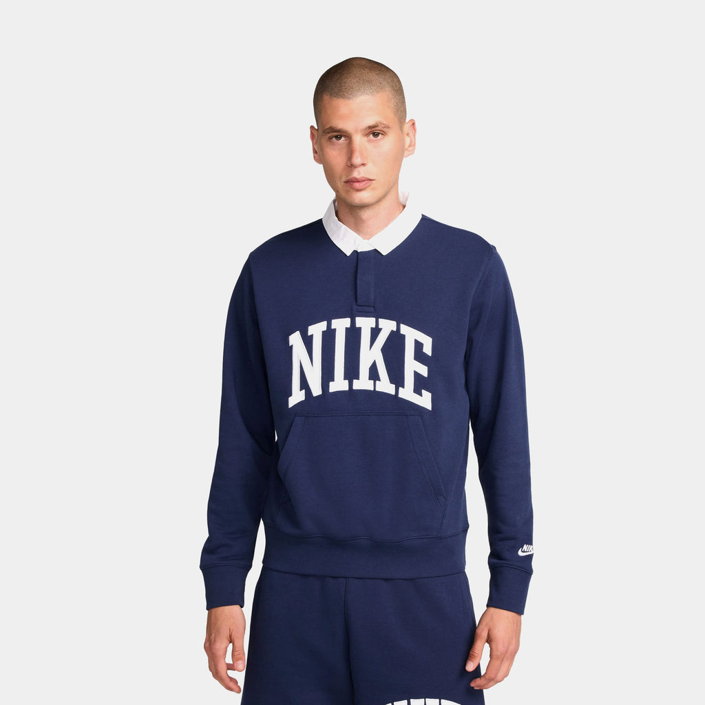 Оригінальна Nsw Club Fleece Polo Mens Long Sleeve Shirt Nike – боковий вид