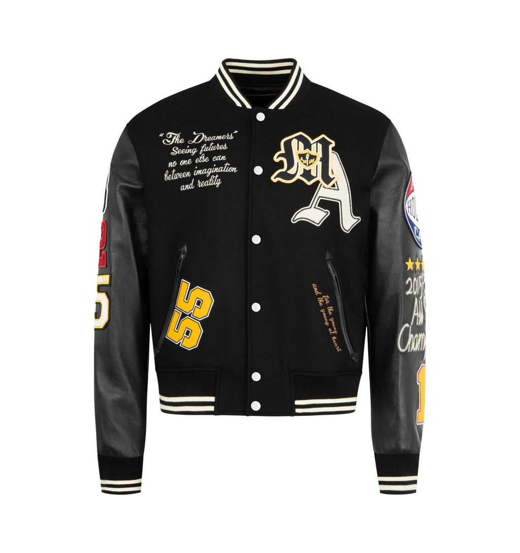 Оригінальна Varsity Patch Jacket Amiri – боковий вид