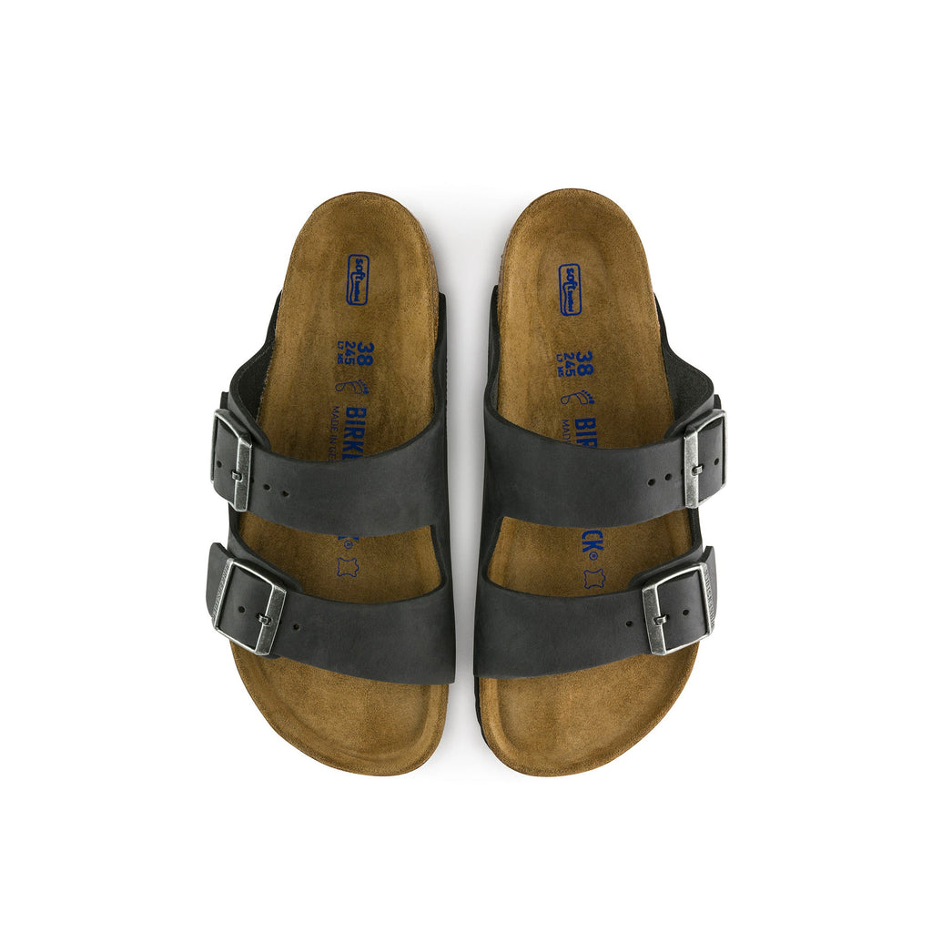 Оригінальна Arizona Soft Footbed Oiled Leather Sandals Birkenstock – вид ззаду