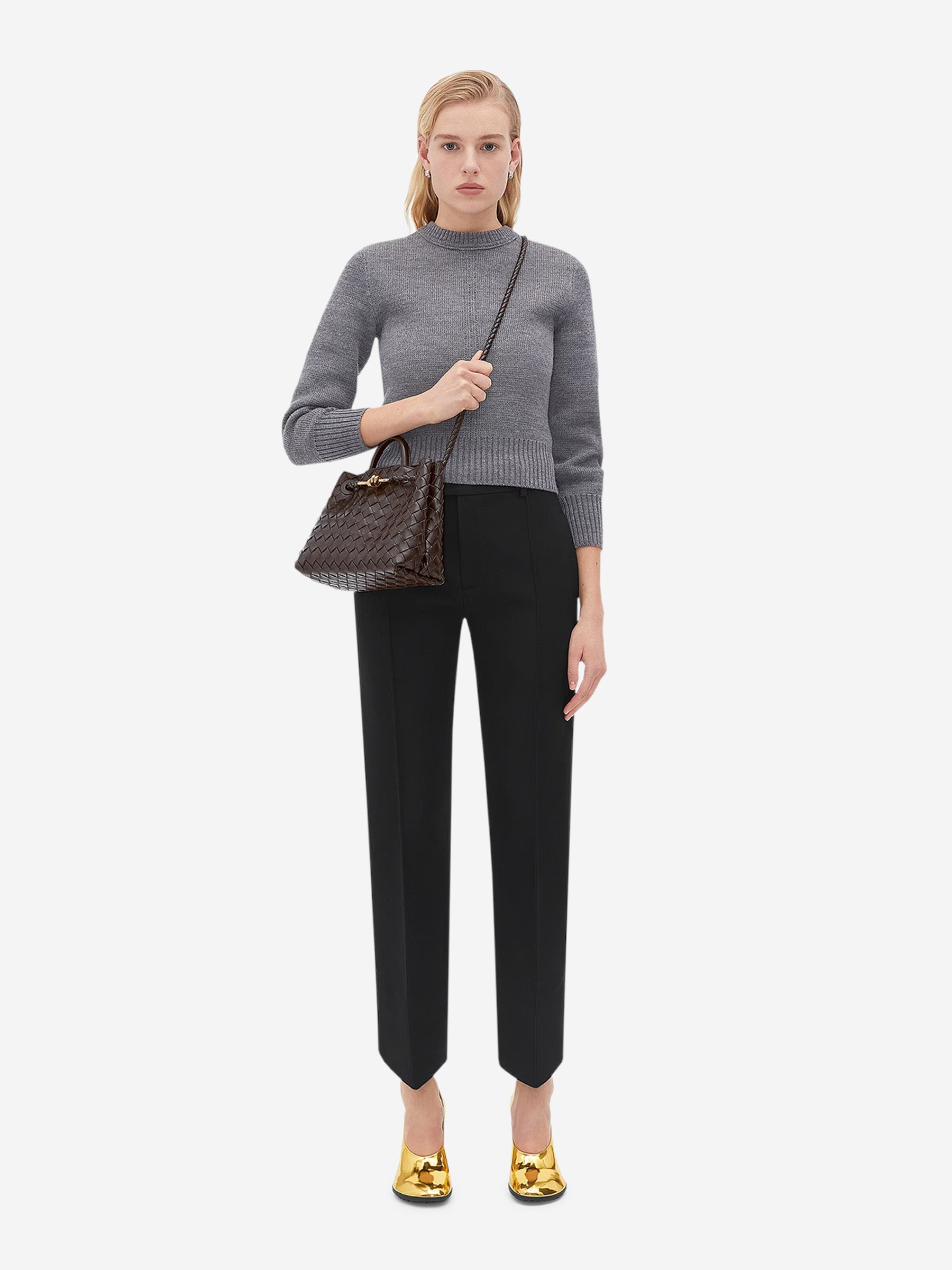 Andiamo S Shoulder Bag Bottega veneta оригінал – Купити в Україні – вид ззаду