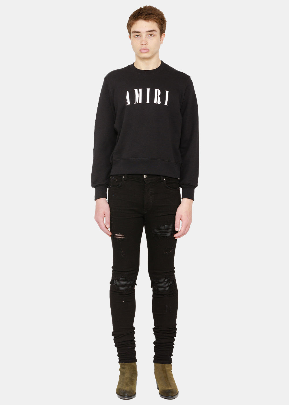 Оригінальна Black Core Logo Print Sweatshirt Amiri – боковий вид