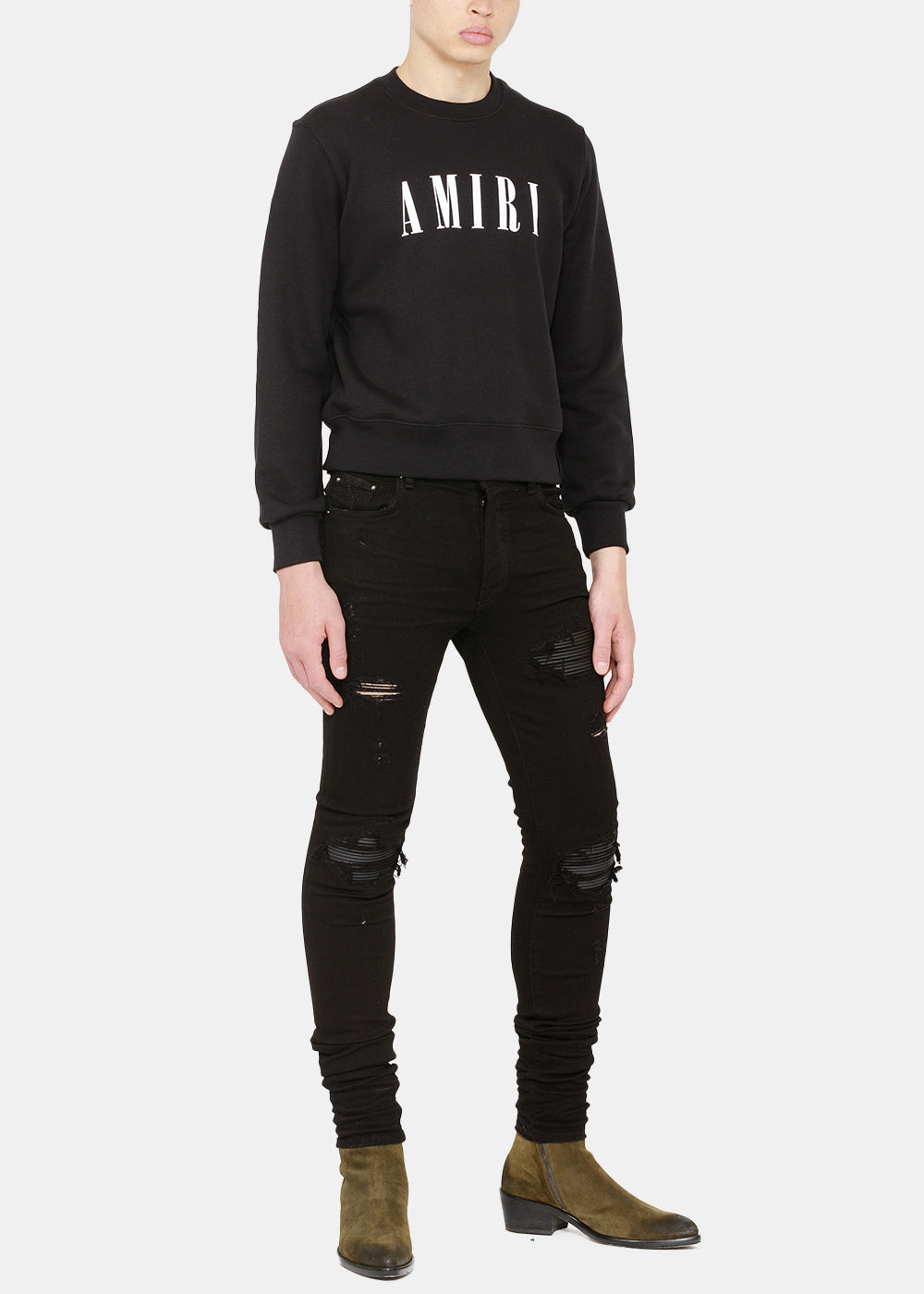 Оригінальна Black Core Logo Print Sweatshirt Amiri – збільшений вид