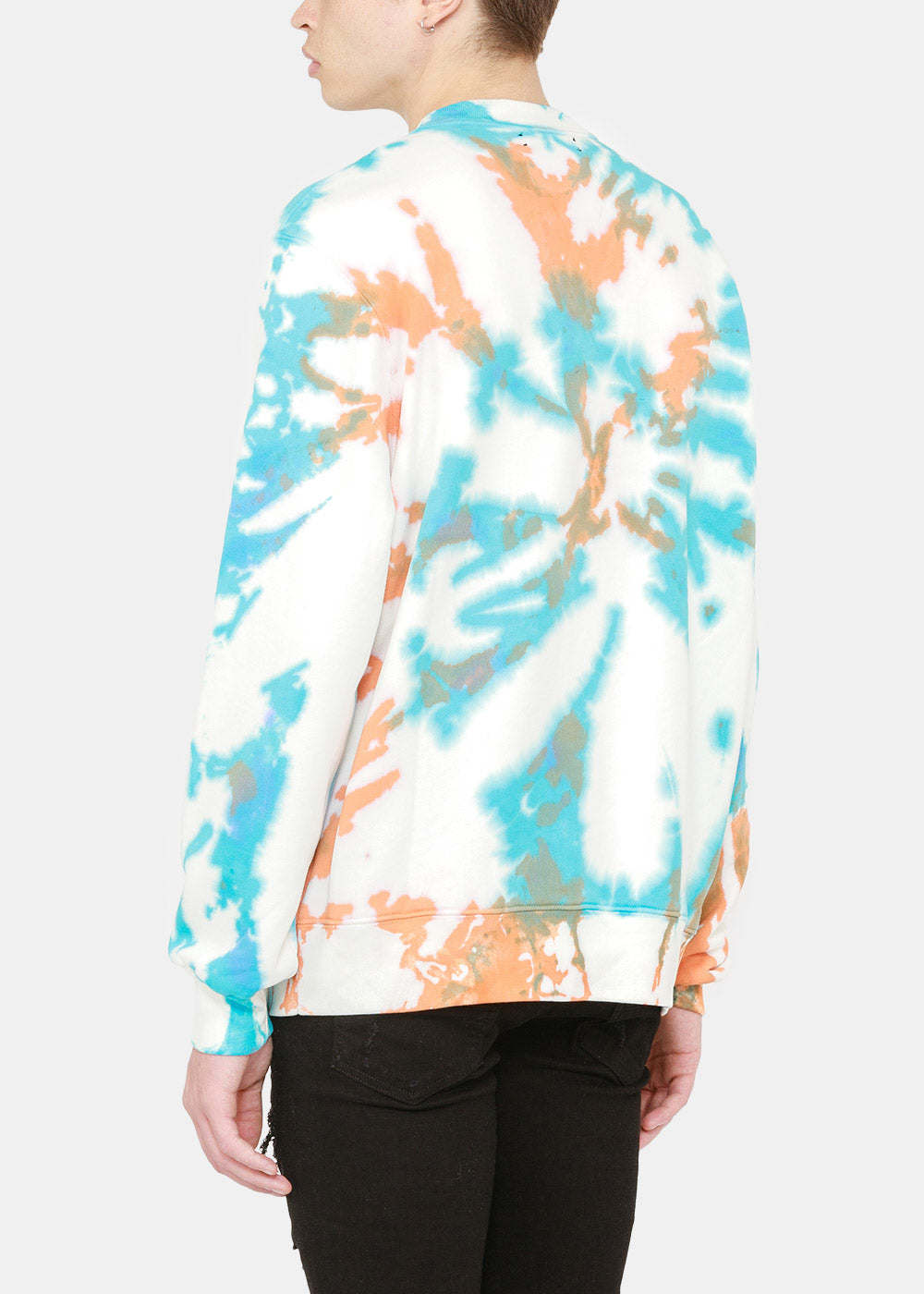 White Core Logo Tie Dye Sweatshirt Amiri оригінал – Купити в Україні – вид ззаду