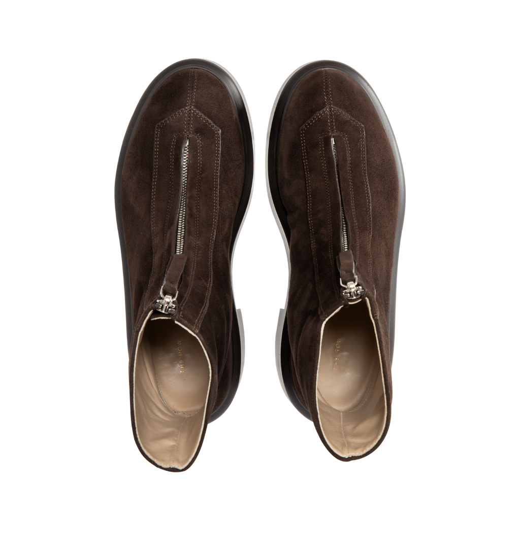 Suede Zipped Platform Boots The row – Гарантія оригінальності – збільшений вид