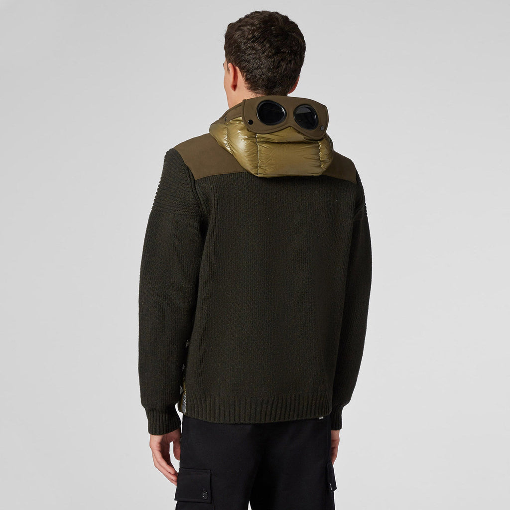 Lambswool & Nylon Knit Jacket Cp company – Гарантія оригінальності – детальний вид