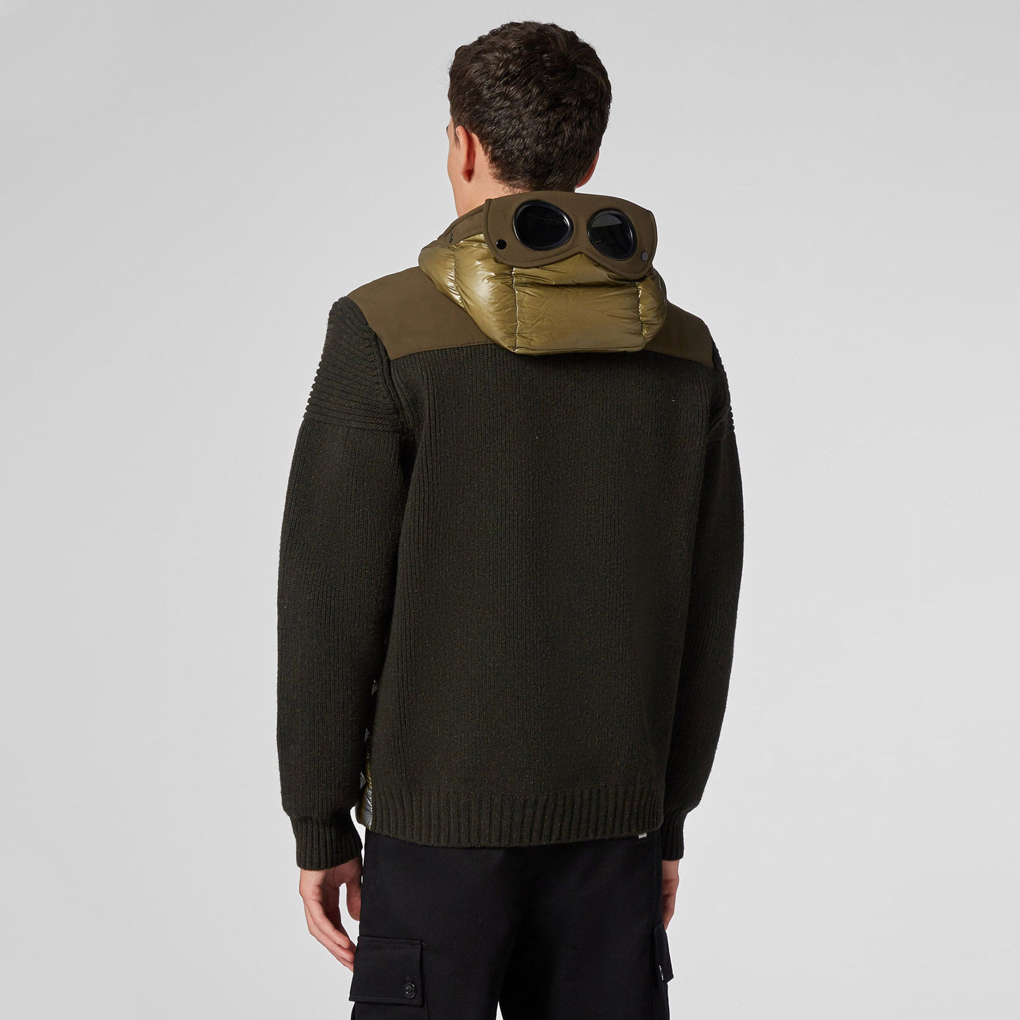 Lambswool & Nylon Knit Jacket Cp company – Гарантія оригінальності – детальний вид