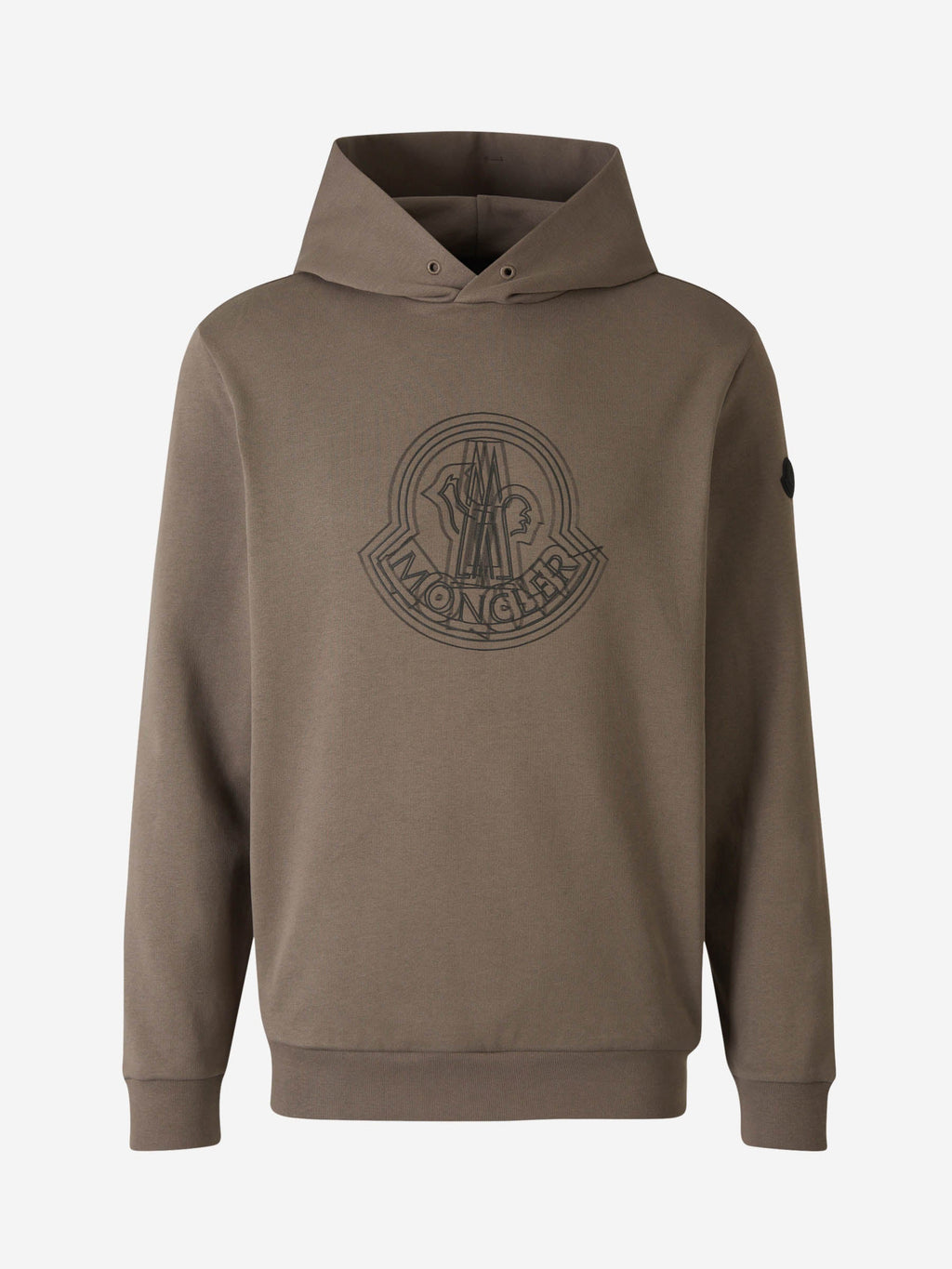 Logo Cotton Sweatshirt Moncler – Гарантія оригінальності – боковий вид