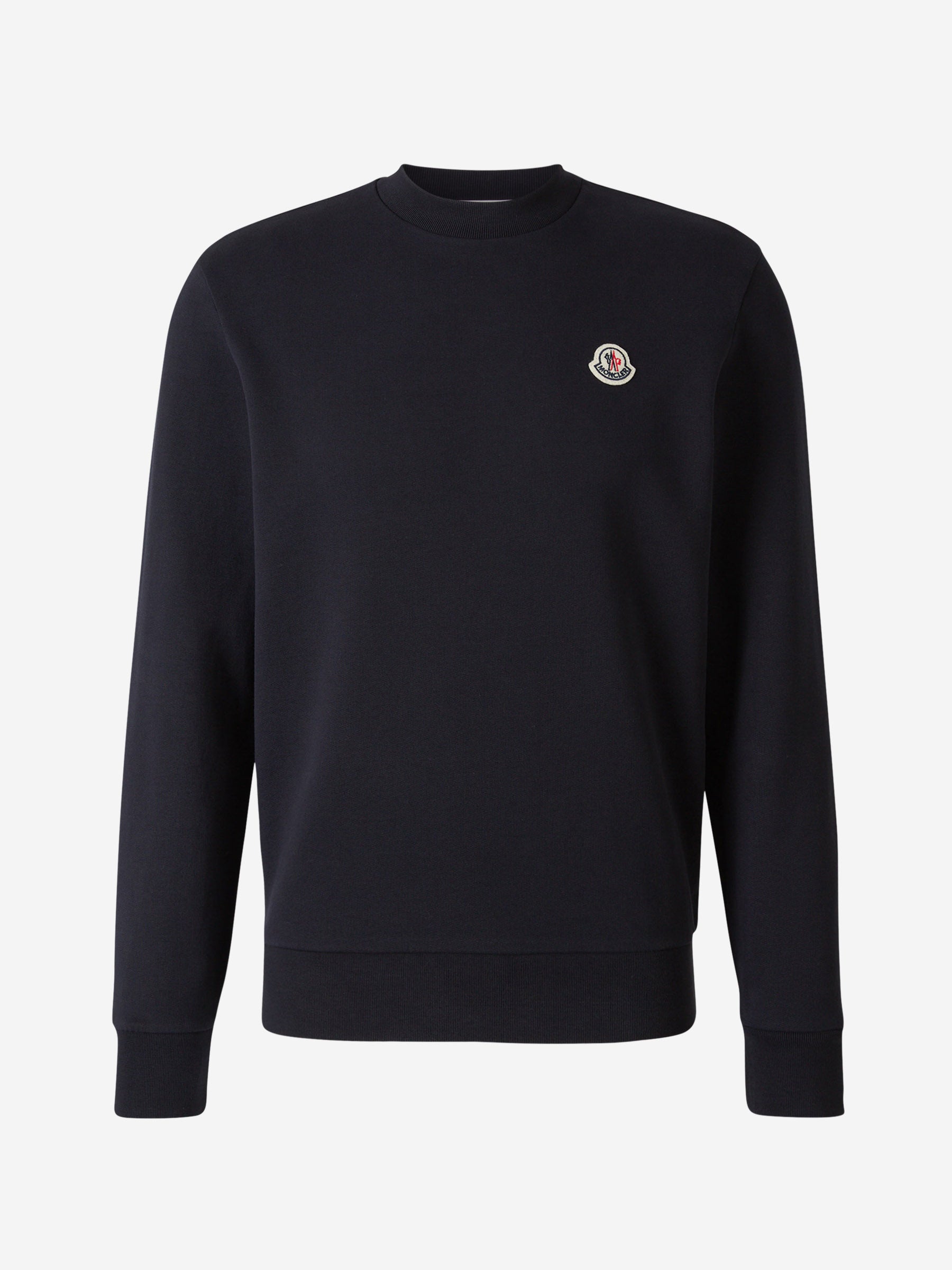 Logo Cotton Sweatshirt Moncler – Гарантія оригінальності – боковий вид - MONCLER