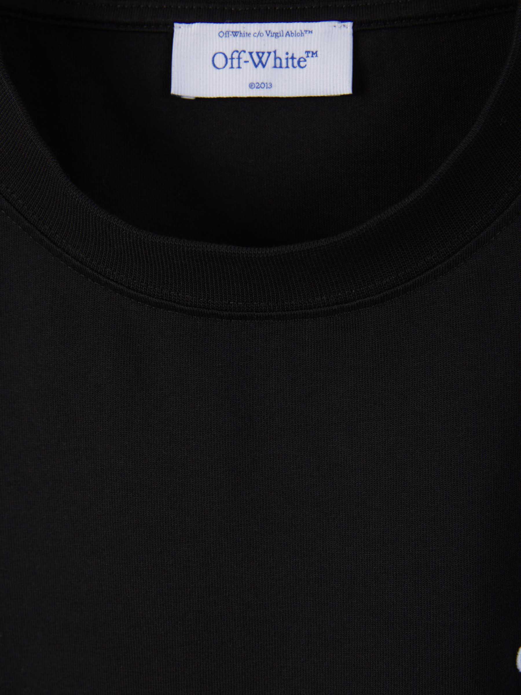 Embroidered Cotton T-Shirt Off-white – Гарантія оригінальності – детальний вид