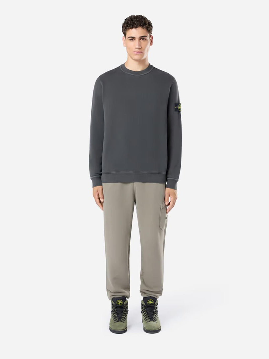 Cotton Logo Sweatshirt Stone island – Гарантія оригінальності – вид ззаду