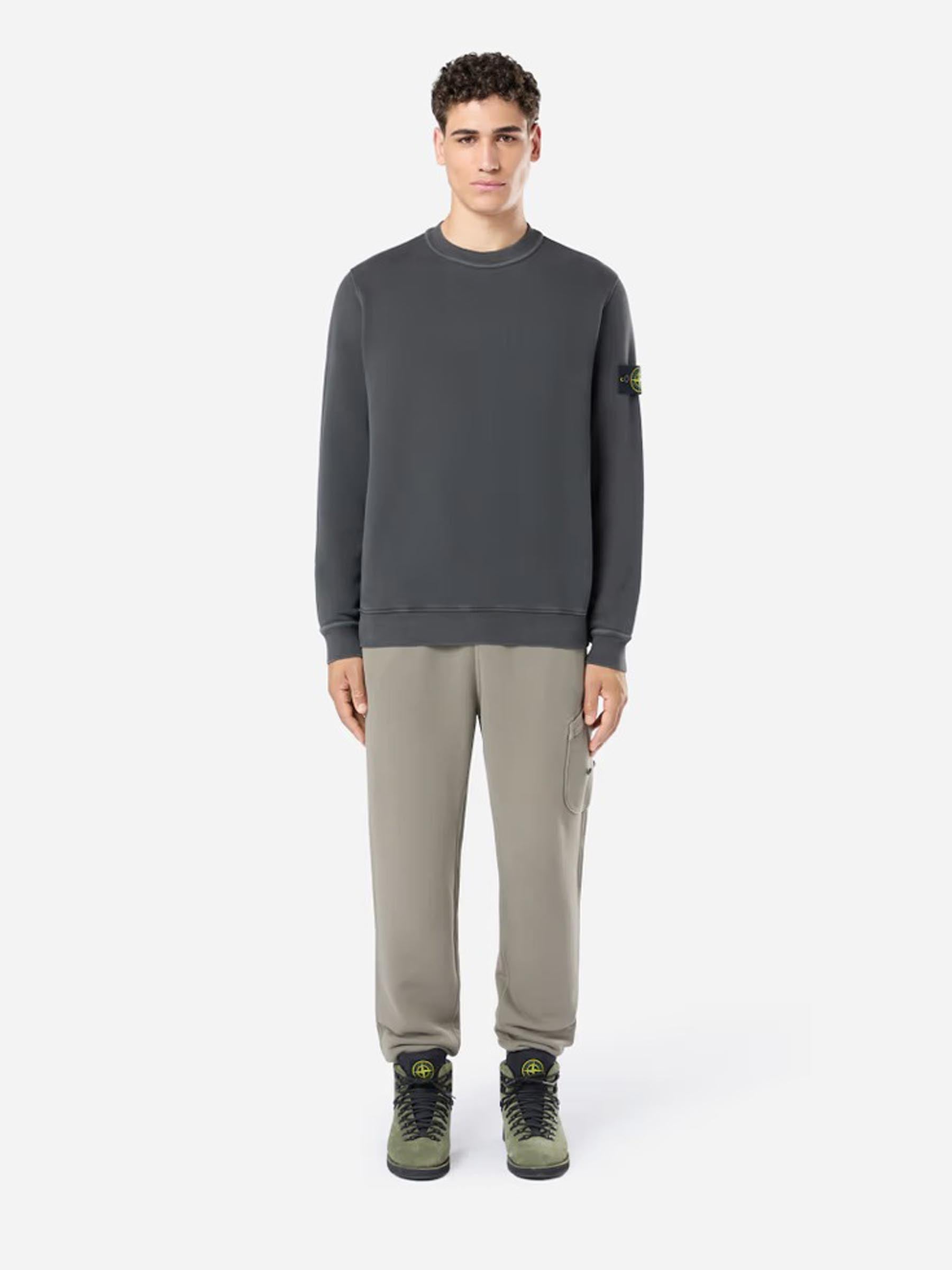 Cotton Logo Sweatshirt Stone island – Гарантія оригінальності – вид ззаду