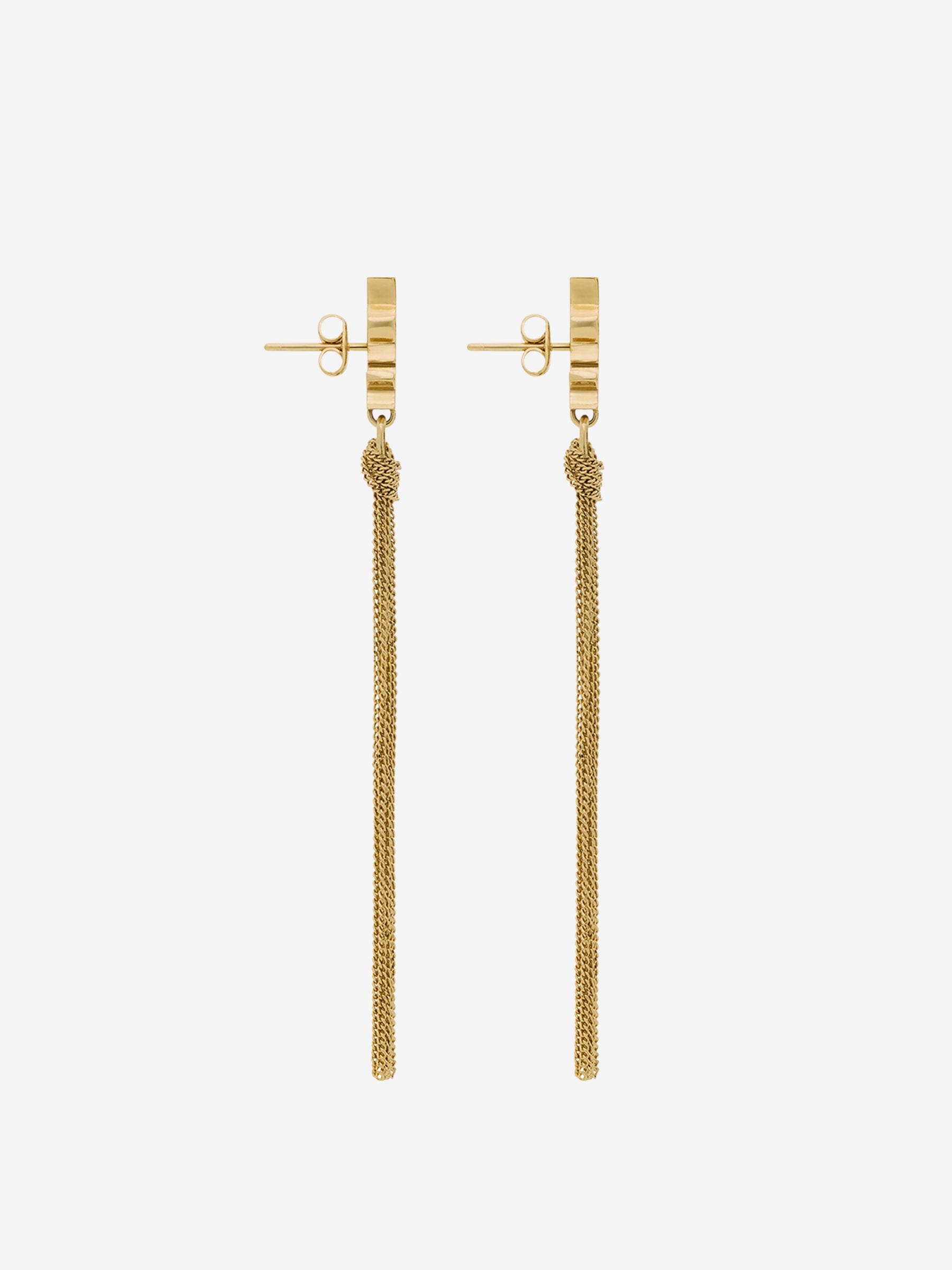Cassandre Tassel Earrings Saint laurent – Гарантія оригінальності – вид ззаду - SAINT LAURENT