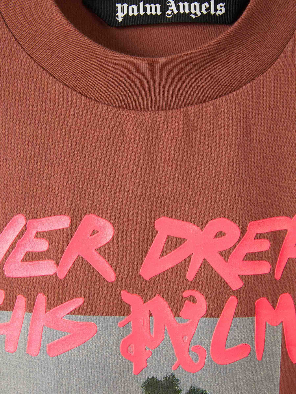 Оригінальна Printed Cotton T-Shirt Palm angels – детальний вид