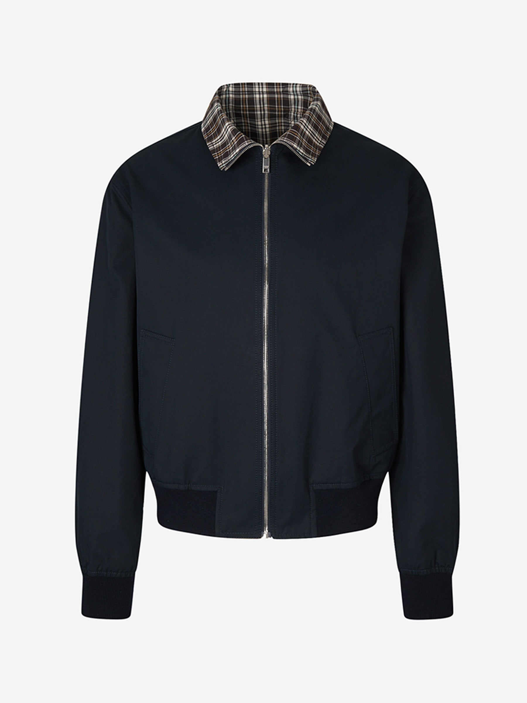 Checkered Reversible Jacket Bottega veneta – Гарантія оригінальності – боковий вид