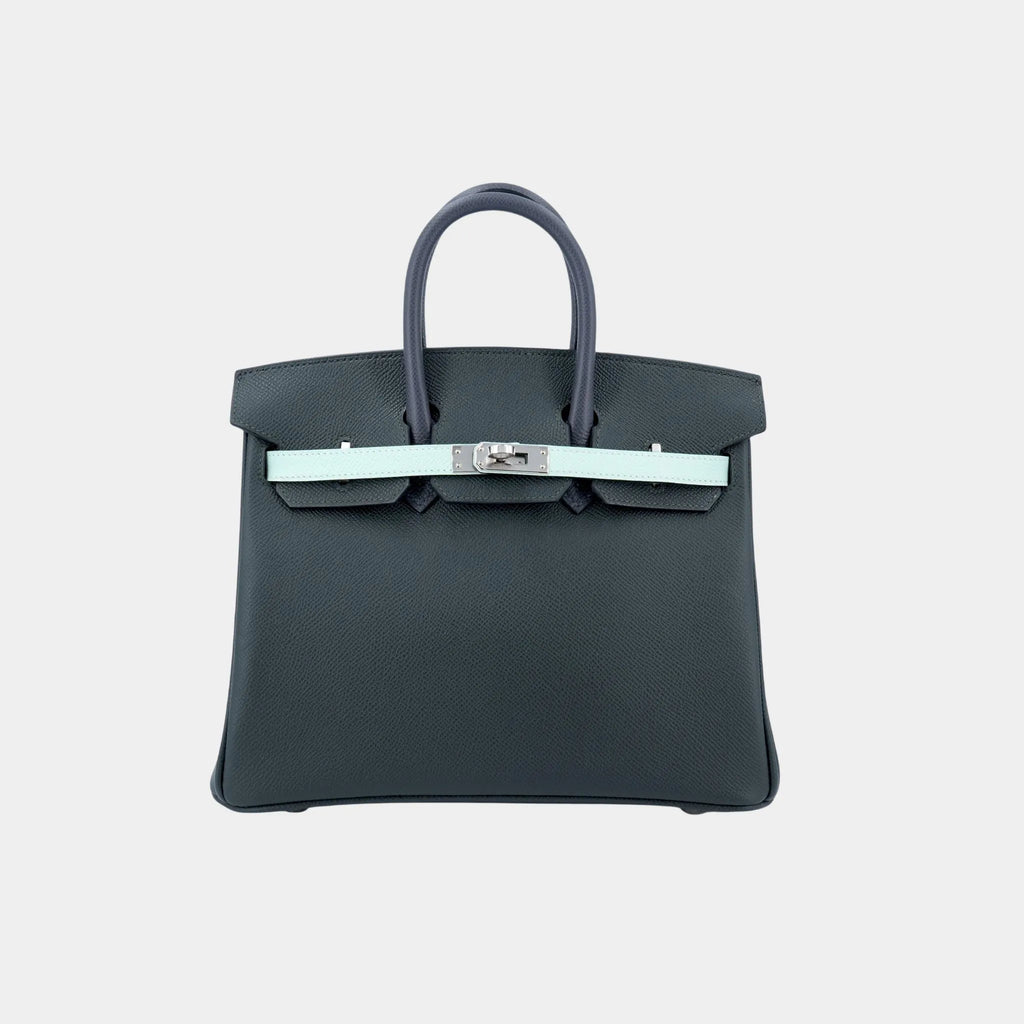 Birkin 25 Epsom Vert Fonce Hermes оригінал – Купити в Україні – боковий вид